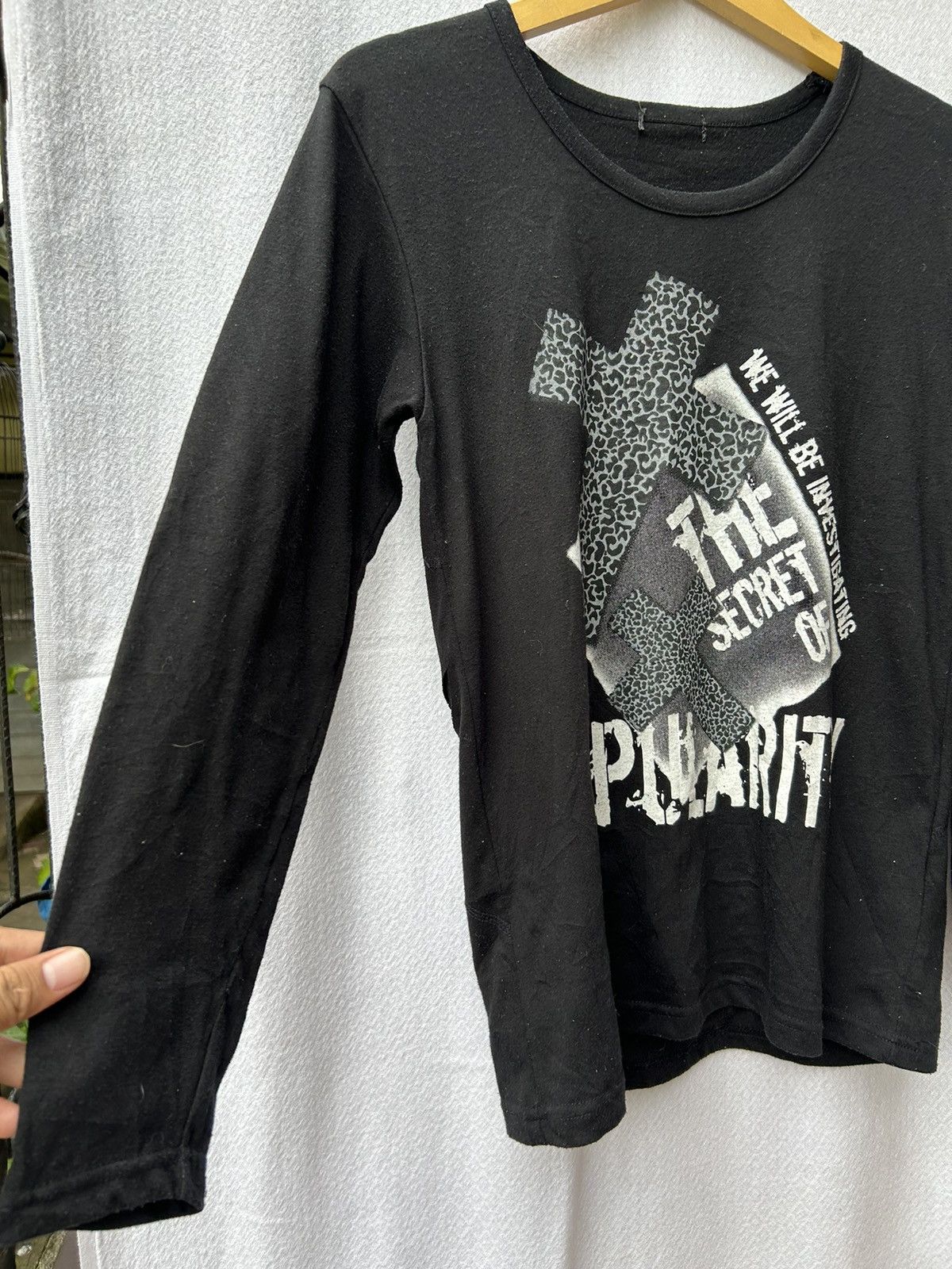 If Six Was Nine × Japanese Brand × Le Grande Bleu (L.G.B.) Distressed japanese style crosses longsleeve Size US S / EU 44-46 / 1 - 4 Thumbnail