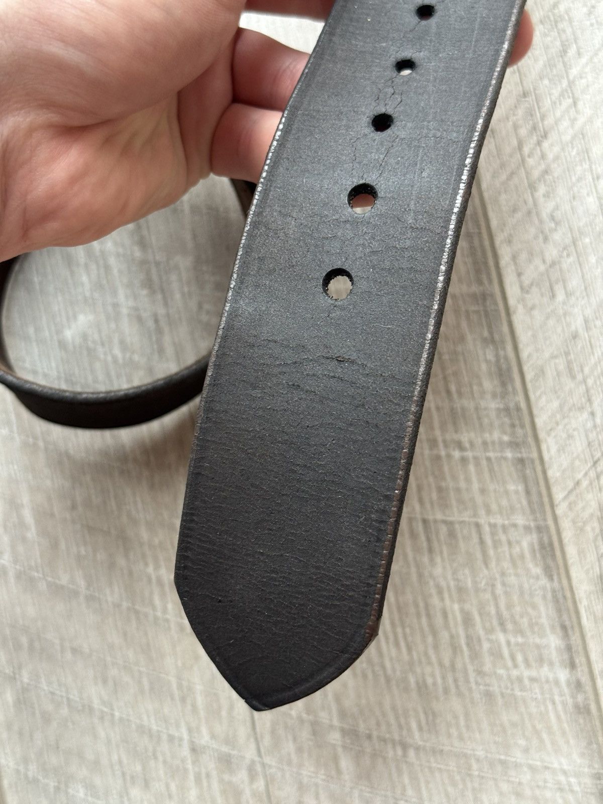 Paul Smith Paul Smith England Leather Belt Designer Buckle Burnt Effect Size ONE SIZE - 6 Thumbnail