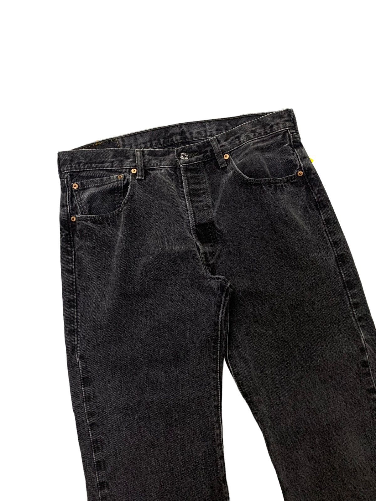 LVC × Levi's × Vintage Vintage Levis 501 faded super black distressed jeans pants Size US 34 / EU 50 - 5 Thumbnail