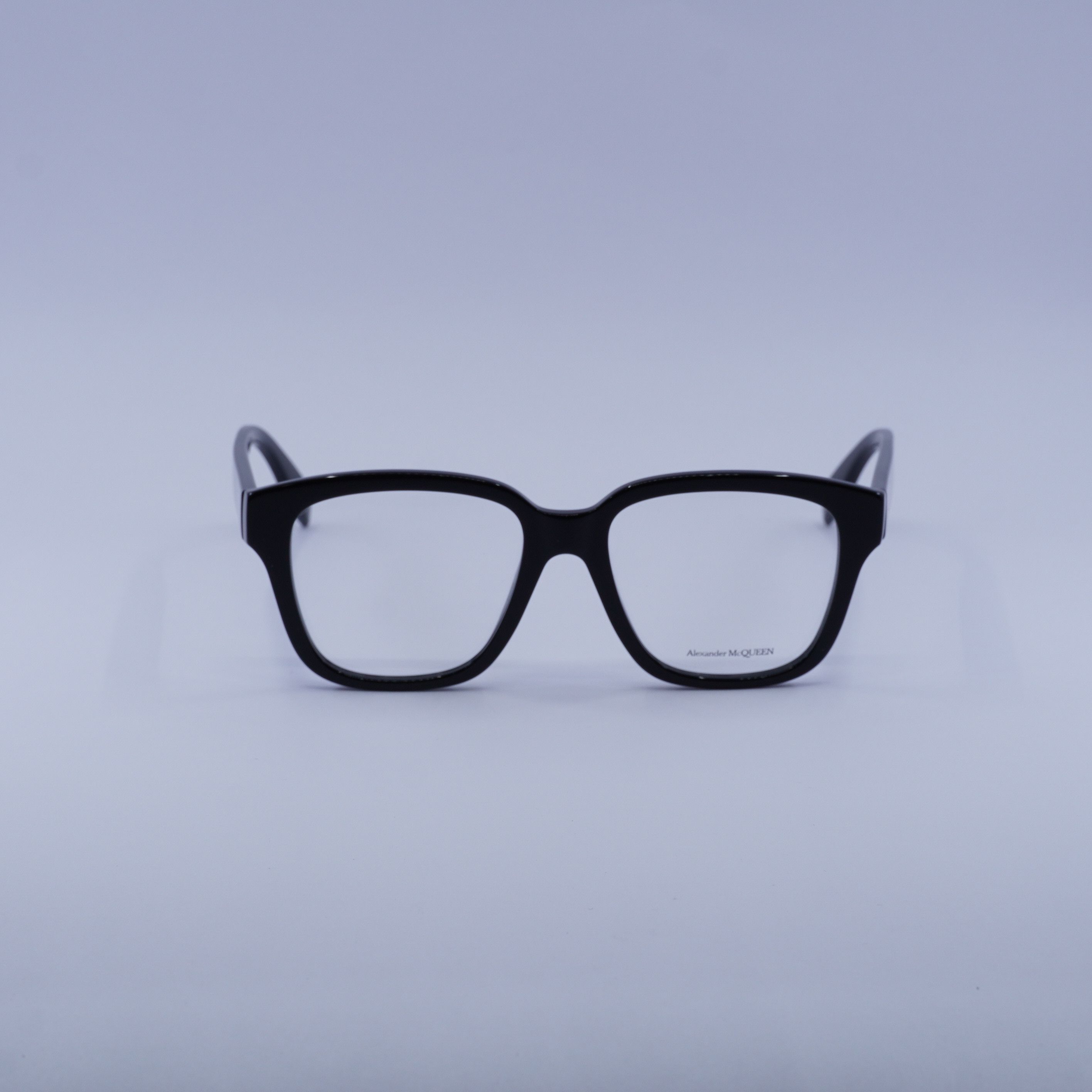 Alexander McQueen Alexander McQueen AM0333O 002 Eyeglasses Black 52mm Square Size ONE SIZE - 3 Thumbnail