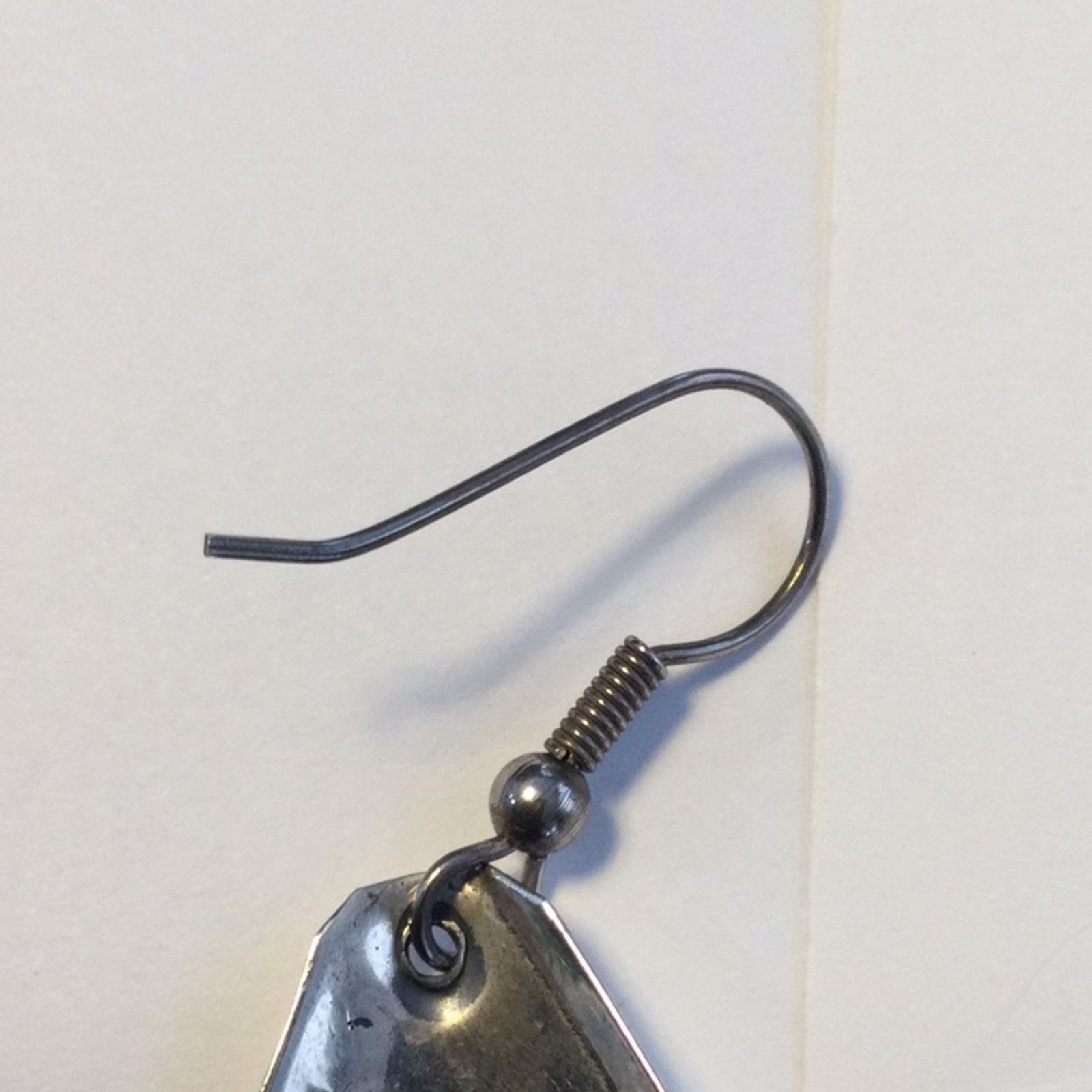 Other Silver & Turquoise Art Deco Fan Dangle Vintage Earrings Size ONE SIZE - 8 Thumbnail