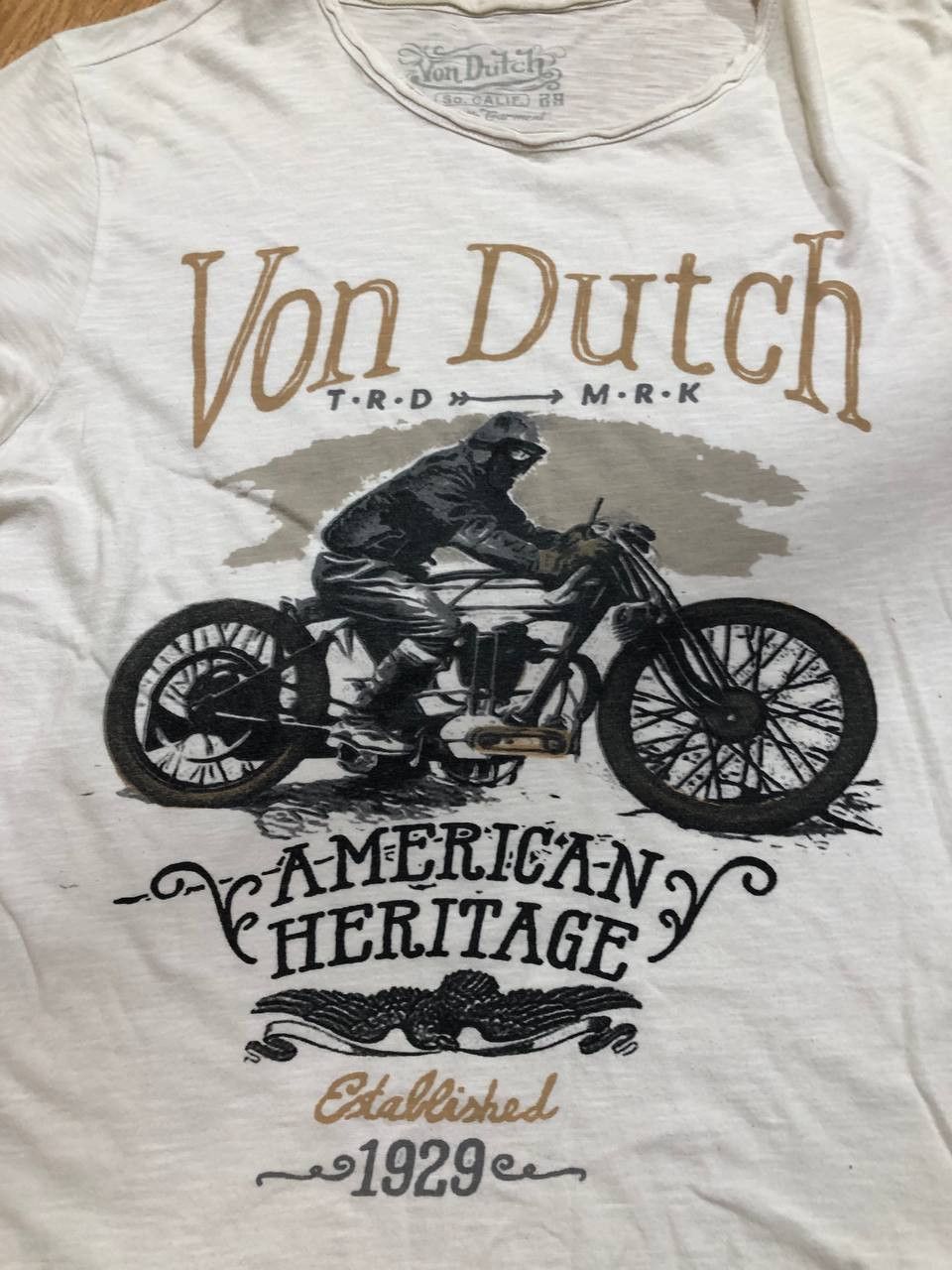 Von Dutch Von Dutch 1929 Heritage Moto Tee White Size US L / EU 52-54 / 3 - 4 Thumbnail