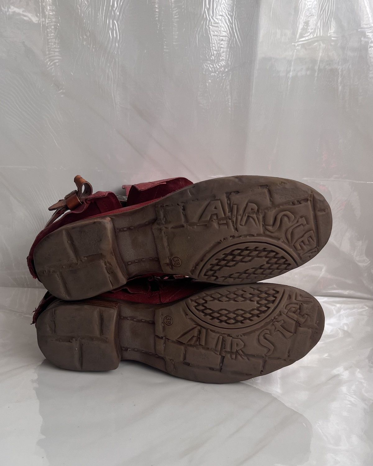 A.S.98 As 98 Airstep Zipper Boho Biker Red distressed boot Size US 8 / IT 38 - 9 Thumbnail