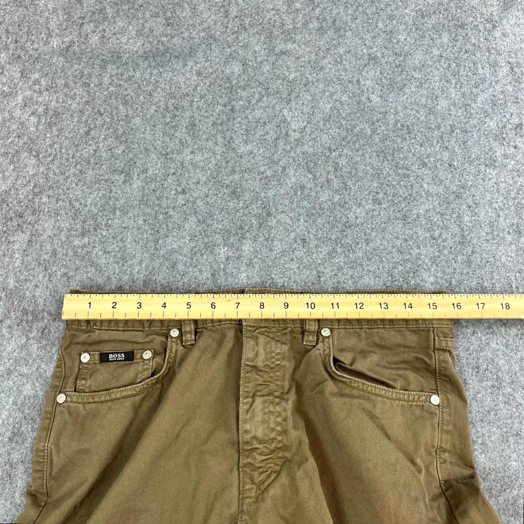 Hugo Boss HUGO BOSS Jeans Regular Straight 32 30 Khaki Brown Vintage 100% Cotton Denim Mens Size US 32 / EU 48 - 6 Thumbnail