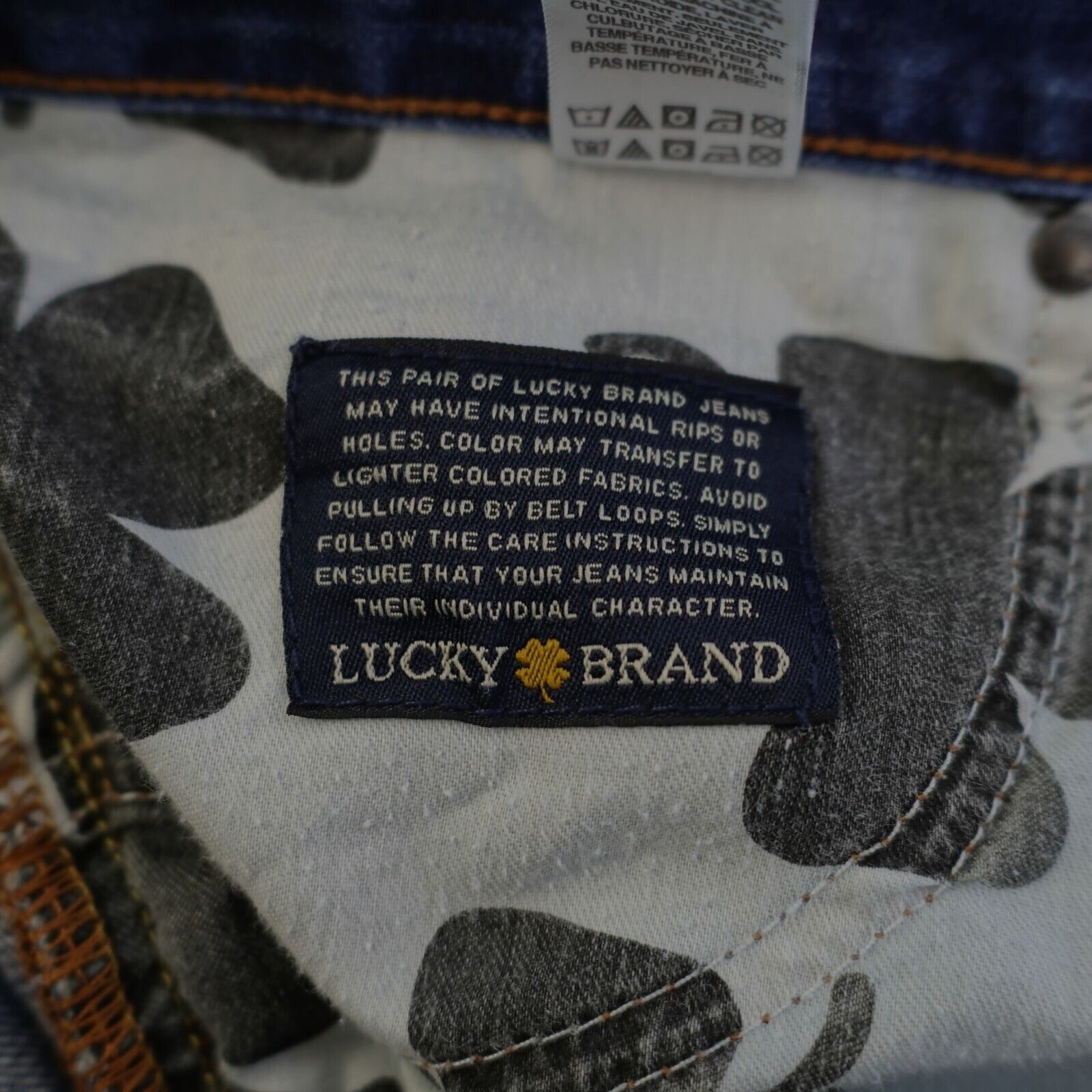 Lucky Brand Lucky Brand 329 Classic Straight Blue Denim Jeans 35/32 Ston Size US 35 - 15 Thumbnail