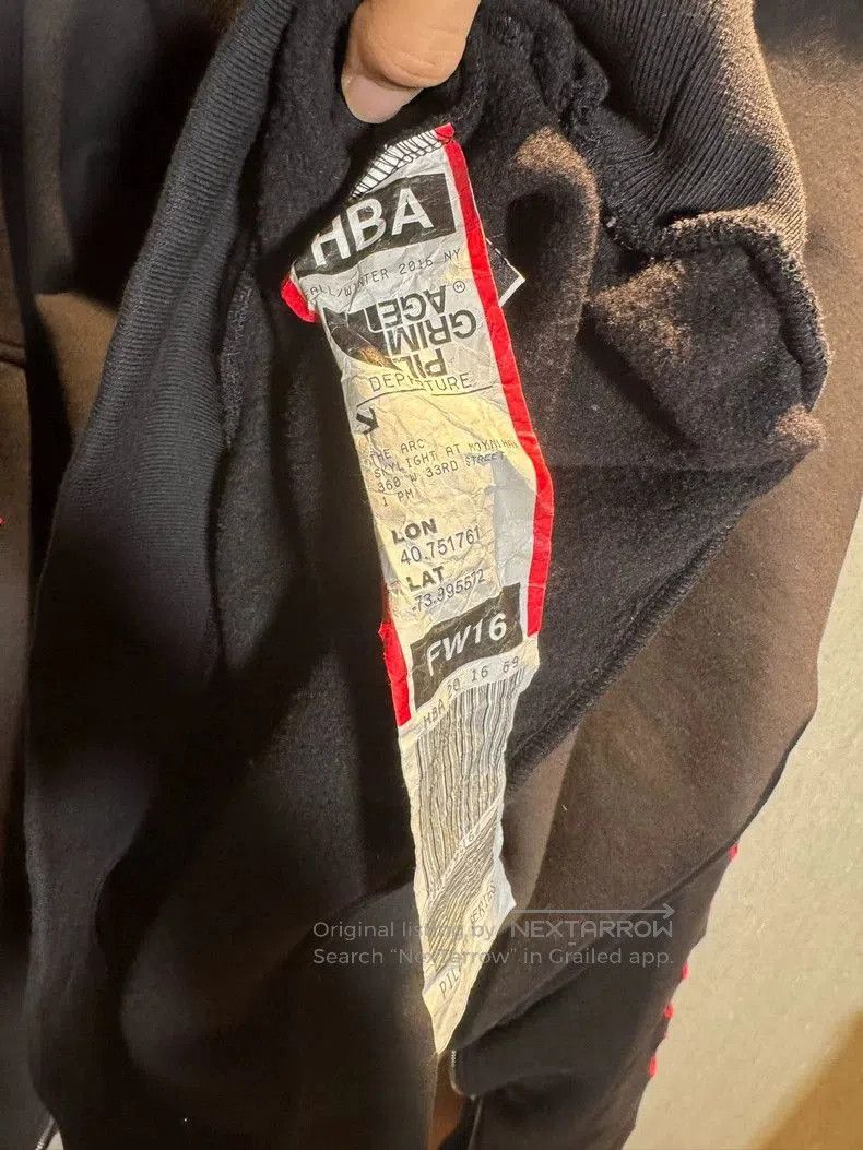 Hood By Air Unique Oversized Hoodie with Zip Sleeves. Size US L / EU 52-54 / 3 - 6 Thumbnail