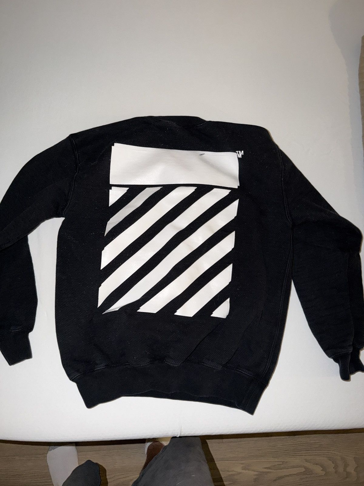 Off-White Off White Womens Black Crewneck Virgil Abloh SIZE XS Size S / US 4 / IT 40 - 2 Thumbnail