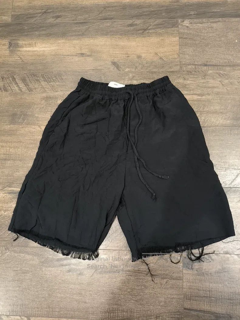 Other SONG FOR THE MUTE Dark pleated silk shorts Size US 32 / EU 48 - 1 Thumbnail
