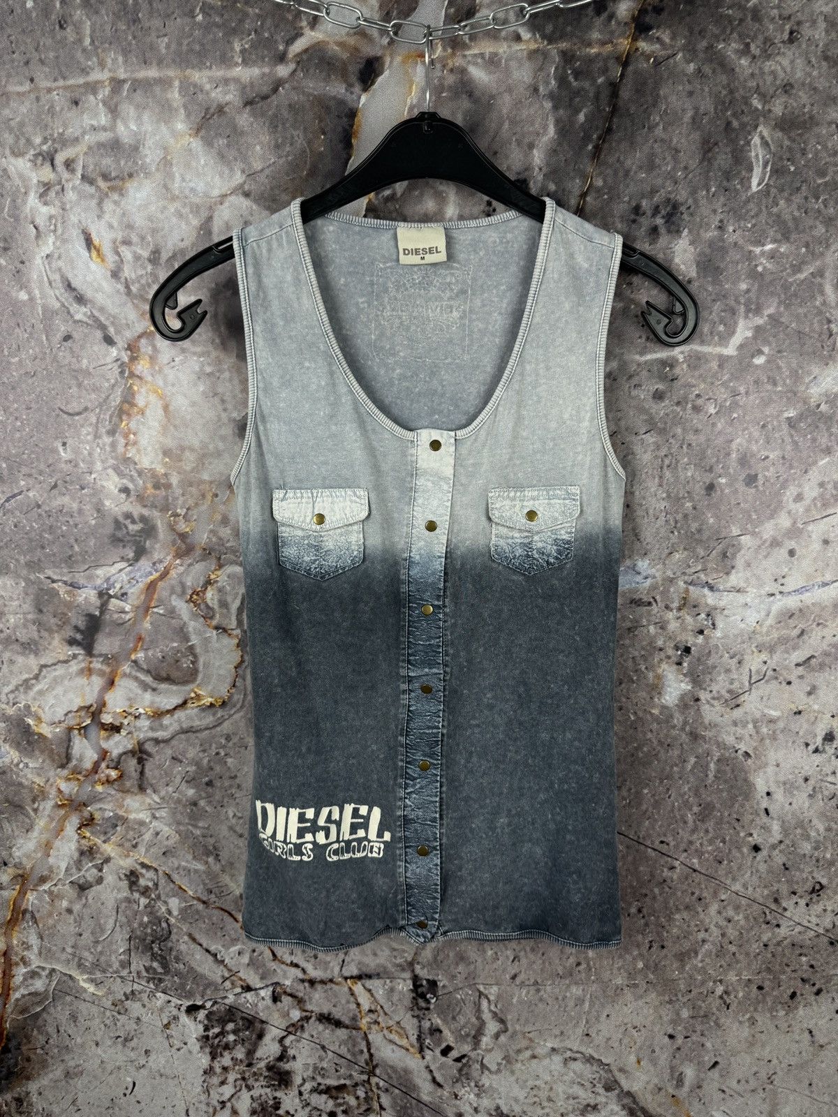 Diesel Women’s Diesel Girls Club Sleeveless T-Shirt Size Medium Size M / US 6-8 / IT 42-44 - 1 Thumbnail