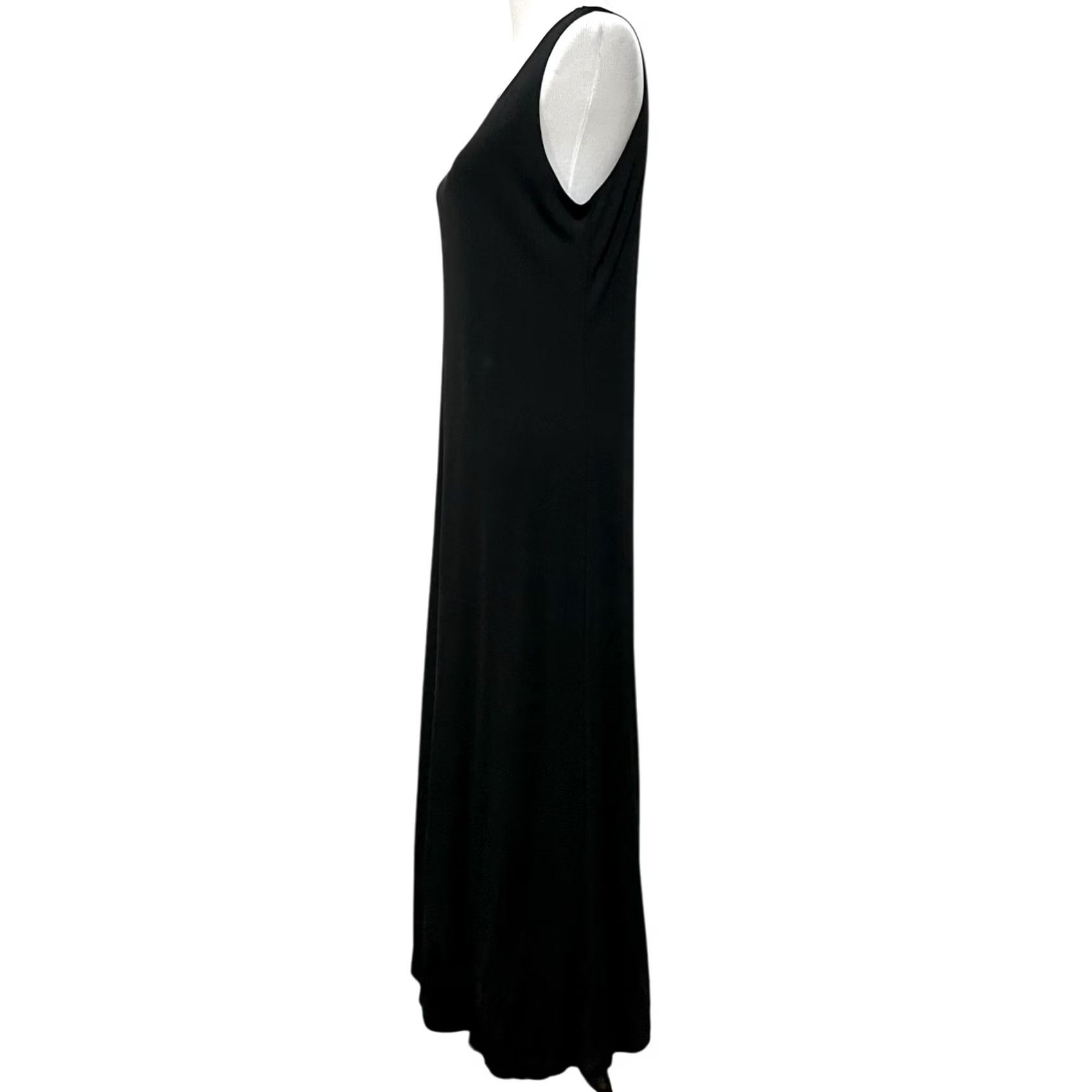 Vintage VINTAGE Comfy USA Black Knit Sleeveless Dress Midi L Women’s Sleeveless Dress Midi L Black Knit Sheath 90s Casual Party/Cocktail Womens Size L / US 10 / IT 46 - 5 Thumbnail