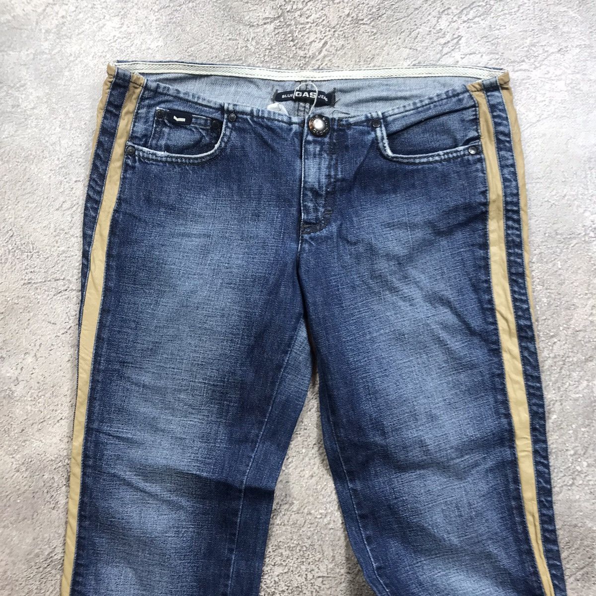 Vintage Vintage Y2K Distressed Flared Jeans Japanese Streetwear 30 Size 30" / US 8 / IT 44 - 3 Thumbnail