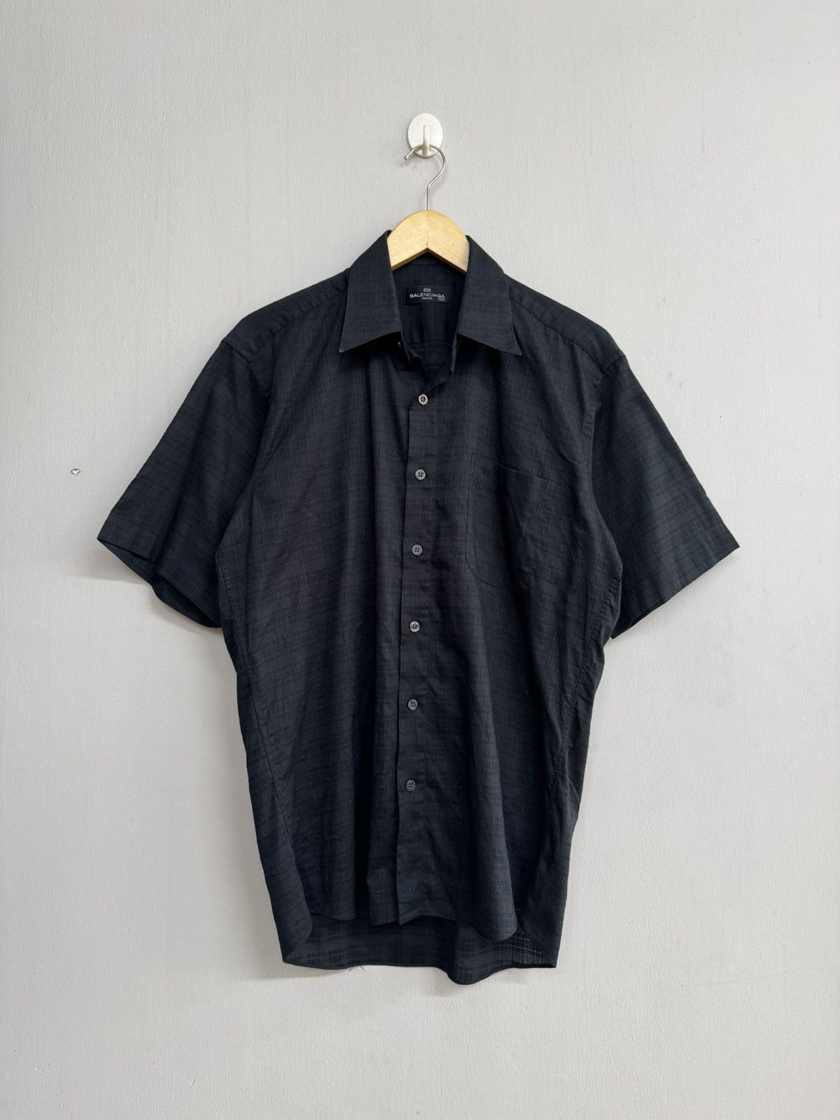 Balenciaga VINTAGE BALENCIAGA GARMENT BLACK SHIRT Size US M / EU 48-50 / 2 - 1 Thumbnail