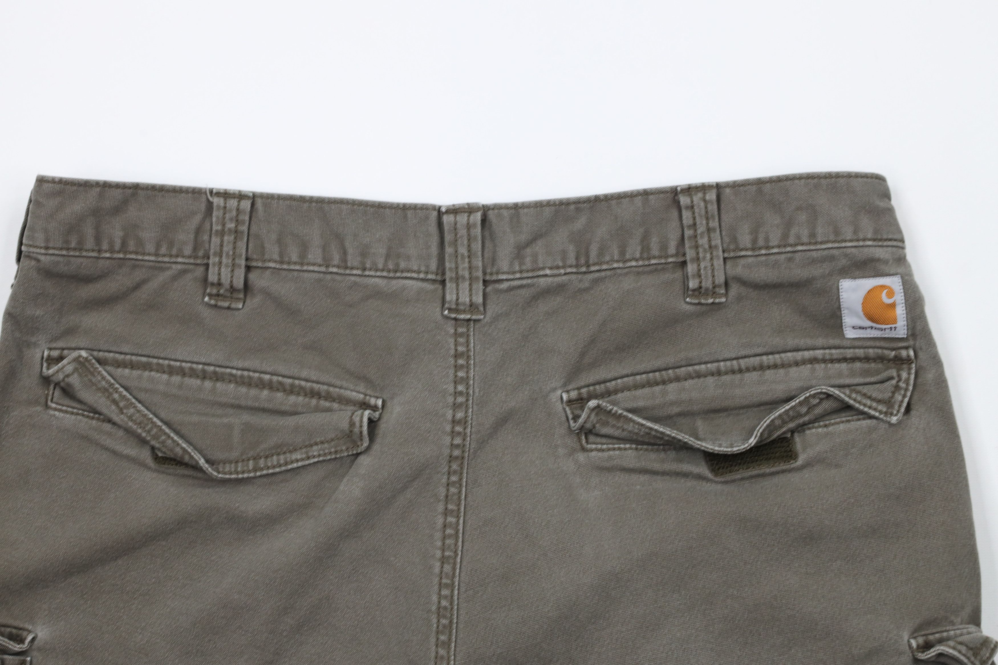 Carhartt × Vintage Vintage Carhartt Out Relaxed Fit Canvas Cargo Shorts Green Size US 36 / EU 52 - 8 Thumbnail