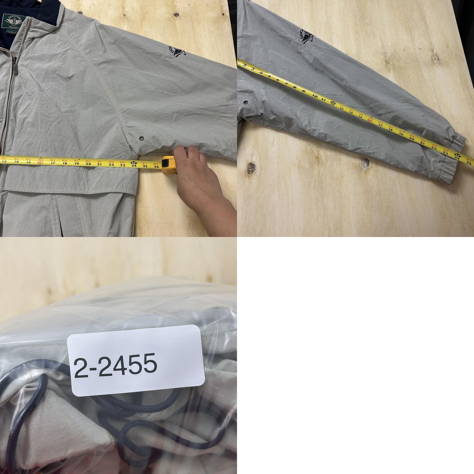 Dockers VINTAGE Dockers Golf Jacket Mens L Gray Nylon Windbreaker Full Zip Lined Size US L / EU 52-54 / 3 - 8 Thumbnail