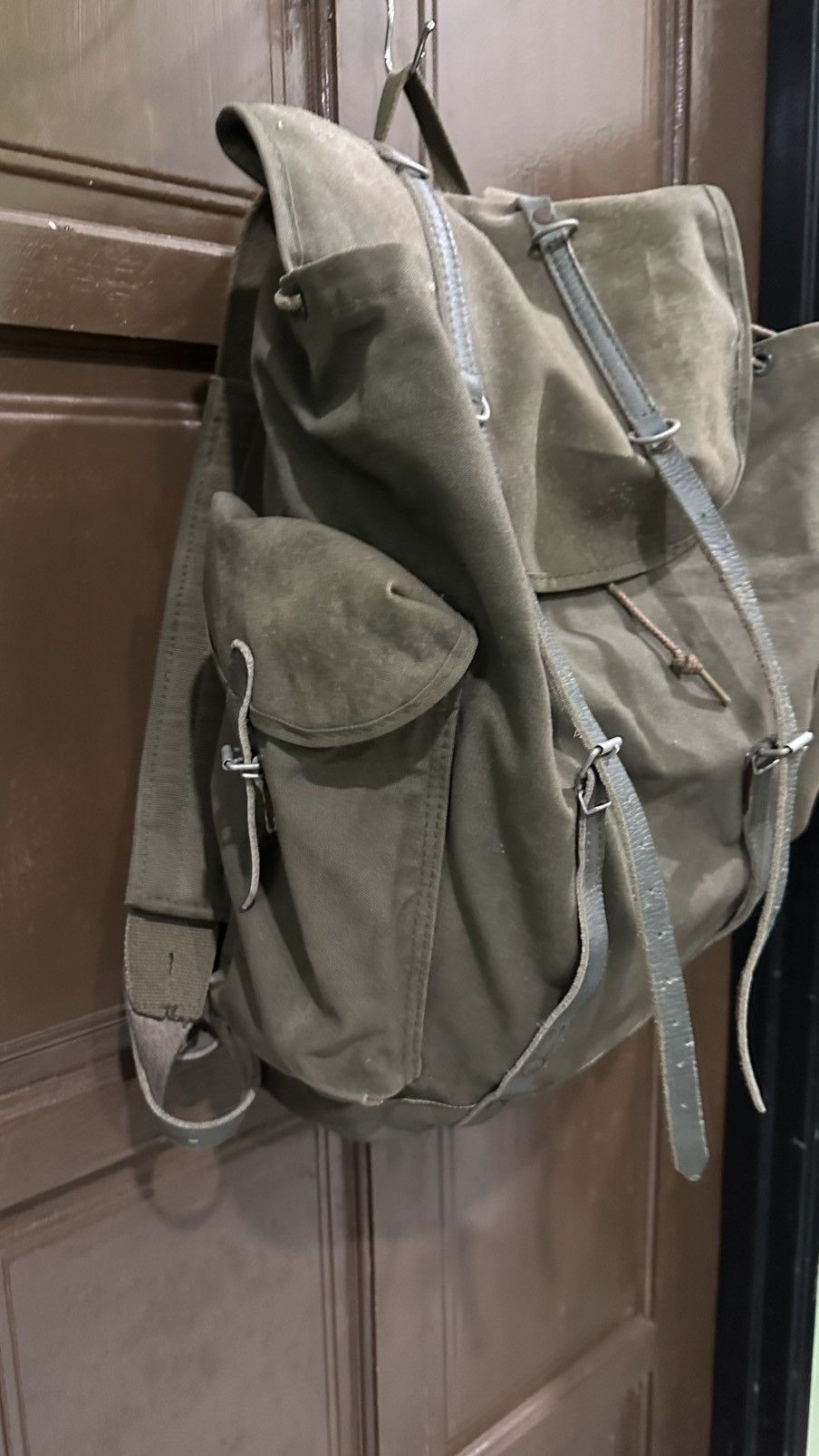 Army Of Me 🔥Rare🔥 1940s Deuter Augsburg Rucksack leather Backpack Size ONE SIZE - 3 Thumbnail