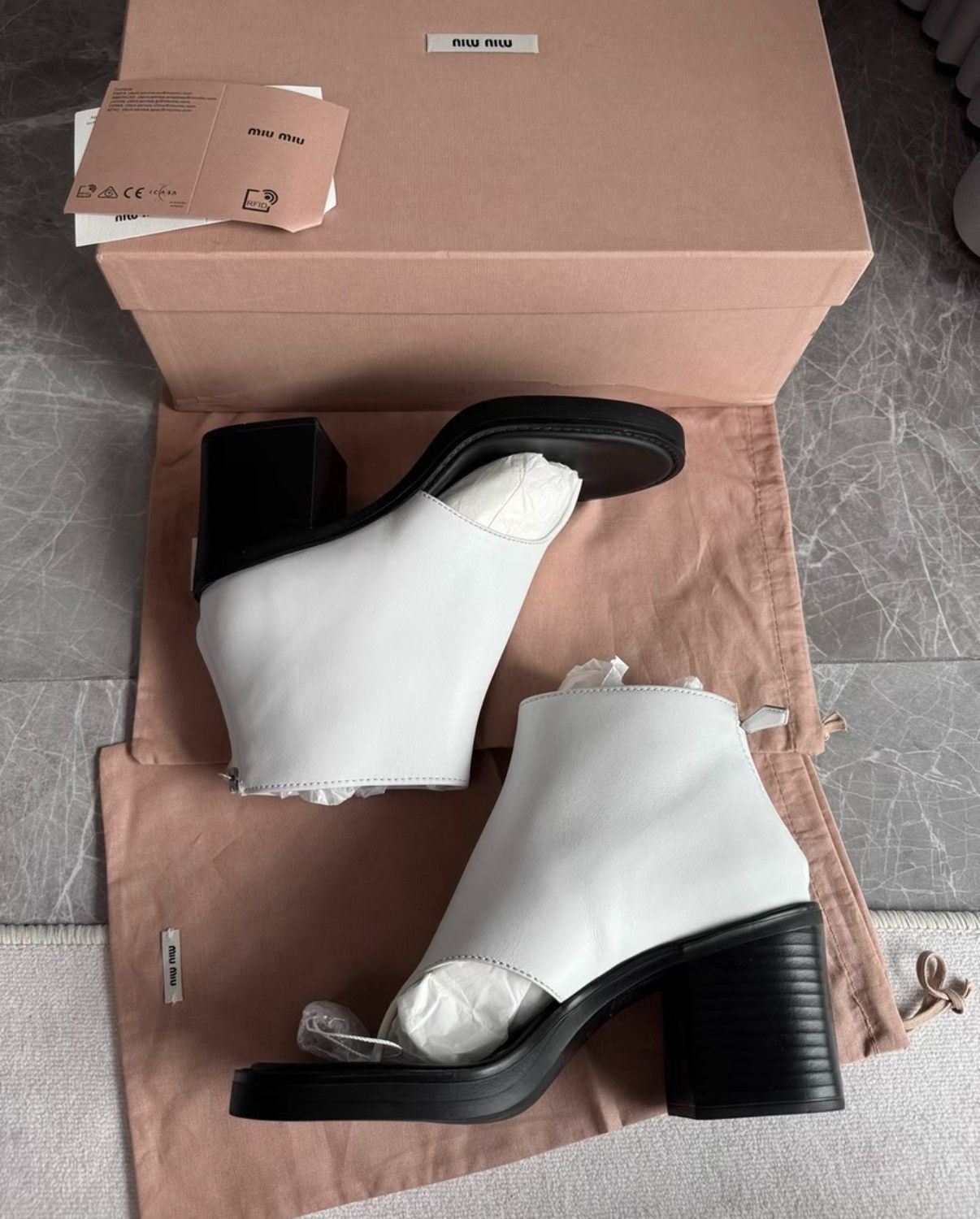 Miu Miu Miu Miu Block Heel Thong High Heel Wedge Slides K6 Size US 8 / IT 38 - 6 Thumbnail