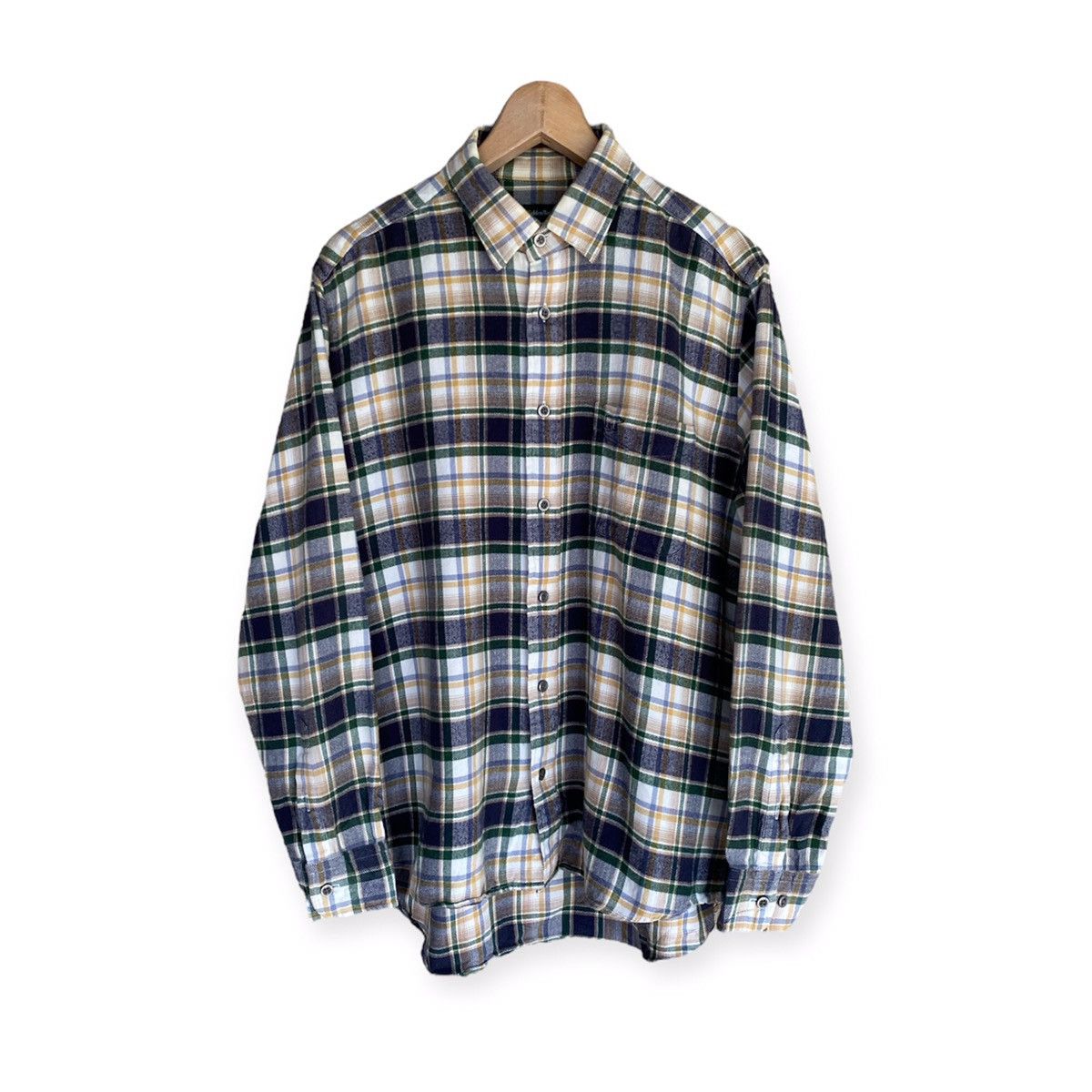Golden Bear Vintage Golden Bear Plaid Tartan Flannel Shirt Size US L / EU 52-54 / 3 - 1 Thumbnail