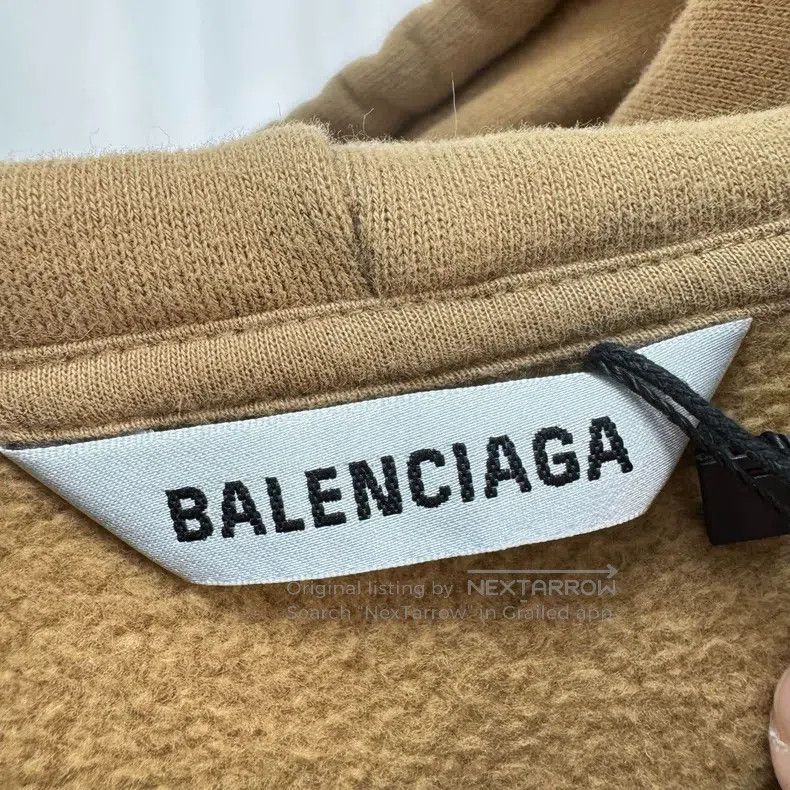 Balenciaga Balenciaga Khaki Embroidered Letter Hoodie Size US M / EU 48-50 / 2 - 5 Thumbnail