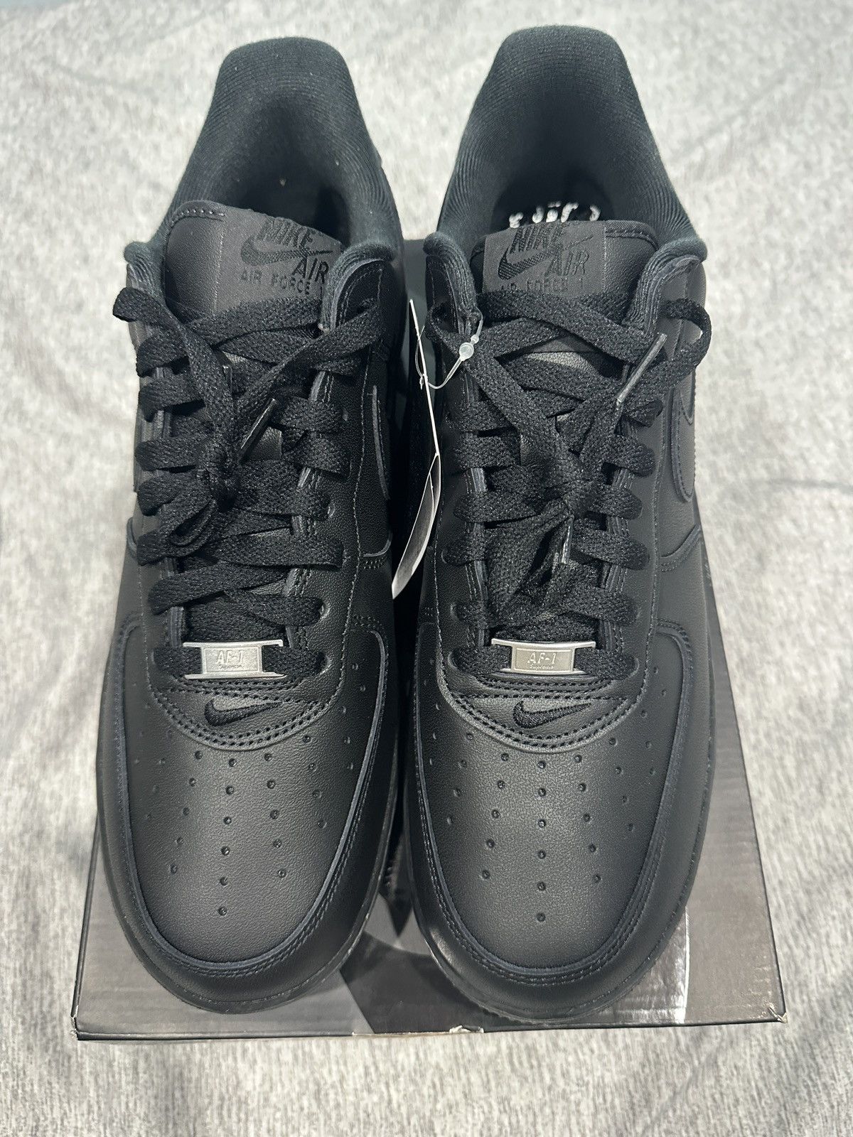 Nike × Supreme SZ 11 US MEN, 12.5 Wmn Nike Air Force 1 Low Supreme Black Size US 11 / EU 44 - 5 Thumbnail