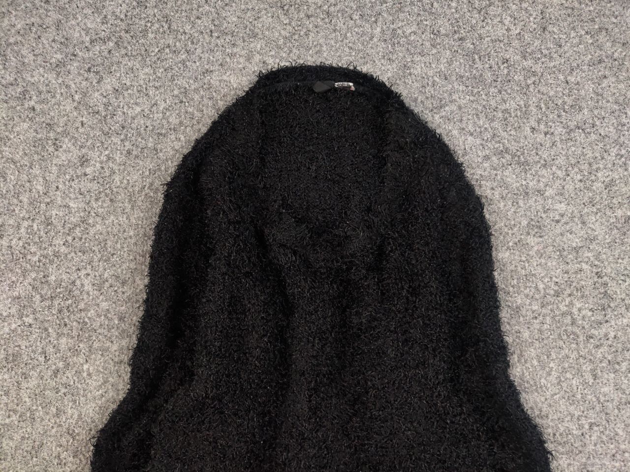 Japanese Brand Vintage 90's Japanese Black Mohair Style Fuzzy Sweater Size US S / EU 44-46 / 1 - 6 Thumbnail