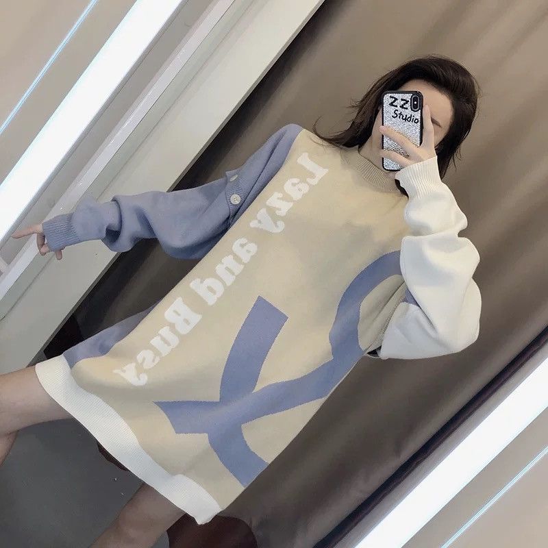 Other “Lazy and Busy” Oversized Statement Sweater – Size Large Size L / US 10 / IT 46 - 3 Thumbnail