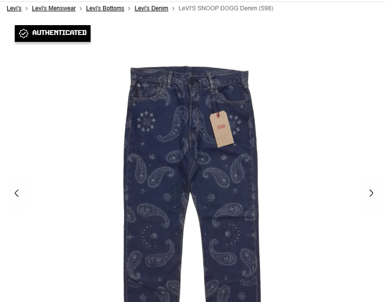 Levi's LeVI'S SNOOP DOGG Denim (S98) Size US 36 / EU 52 - 9 Thumbnail