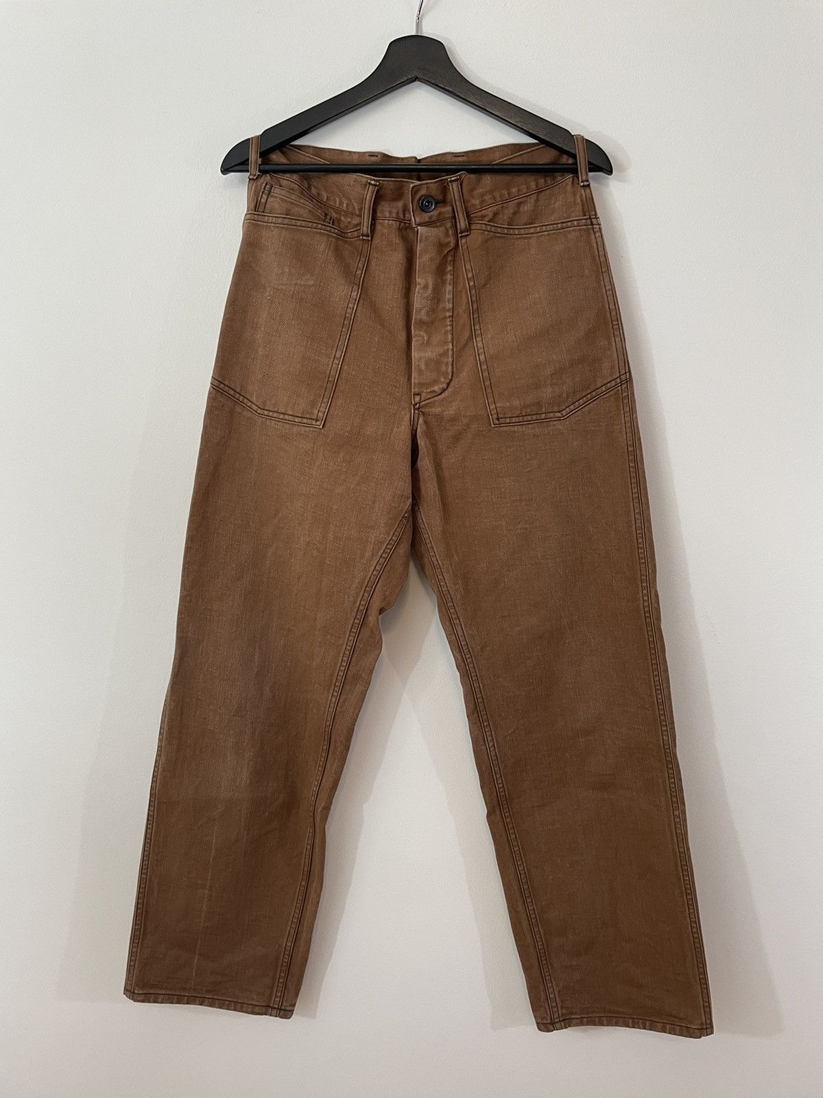 The Real McCoy's WWI Denim Fatigue Pants Size US 30 / EU 46 - 1 Thumbnail