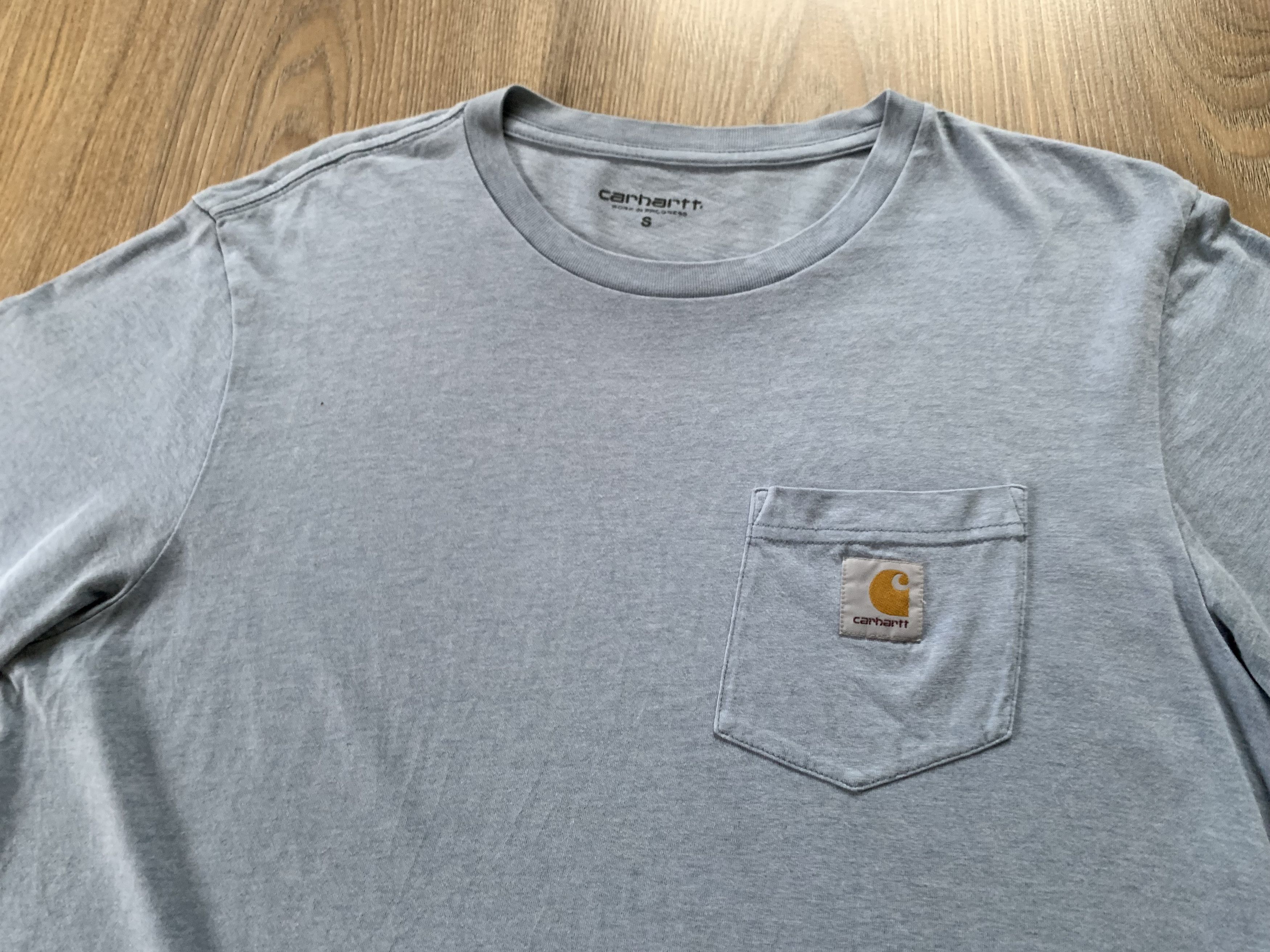 Carhartt × Vintage Vintage Carhartt Light Blue Pocket T-Shirt Size US S / EU 44-46 / 1 - 4 Thumbnail