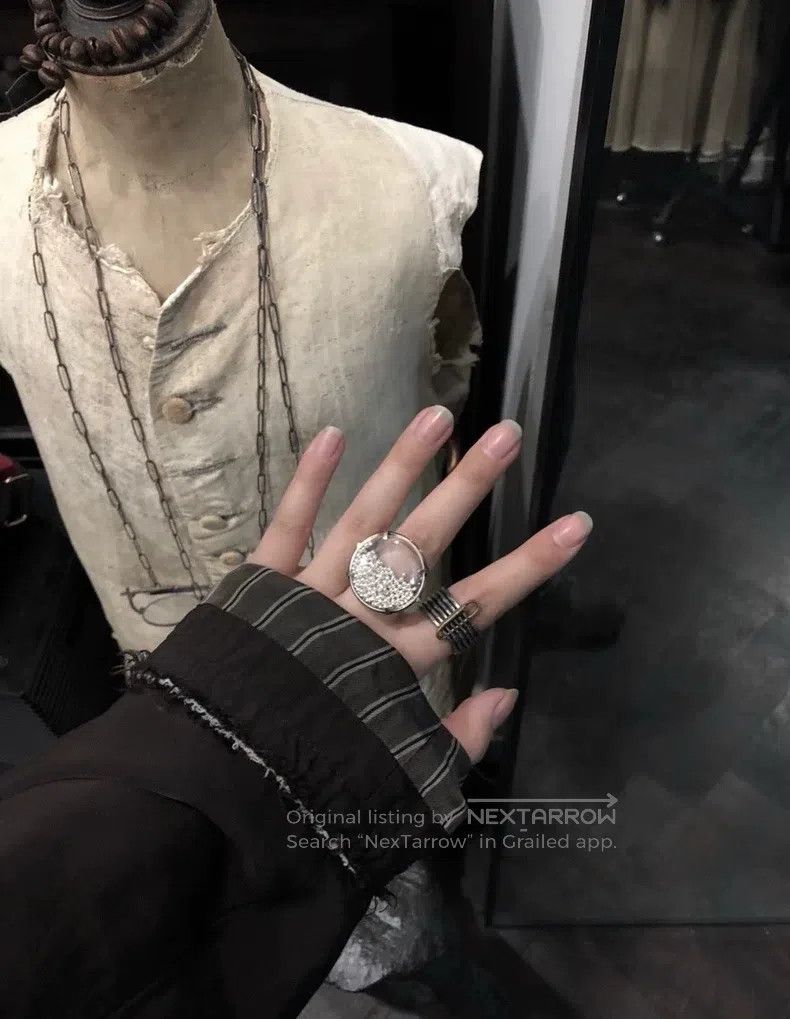 Ann Demeulemeester Ann Demeulemeester 25ss Disc Silver Bead Ring Size ONE SIZE - 3 Thumbnail