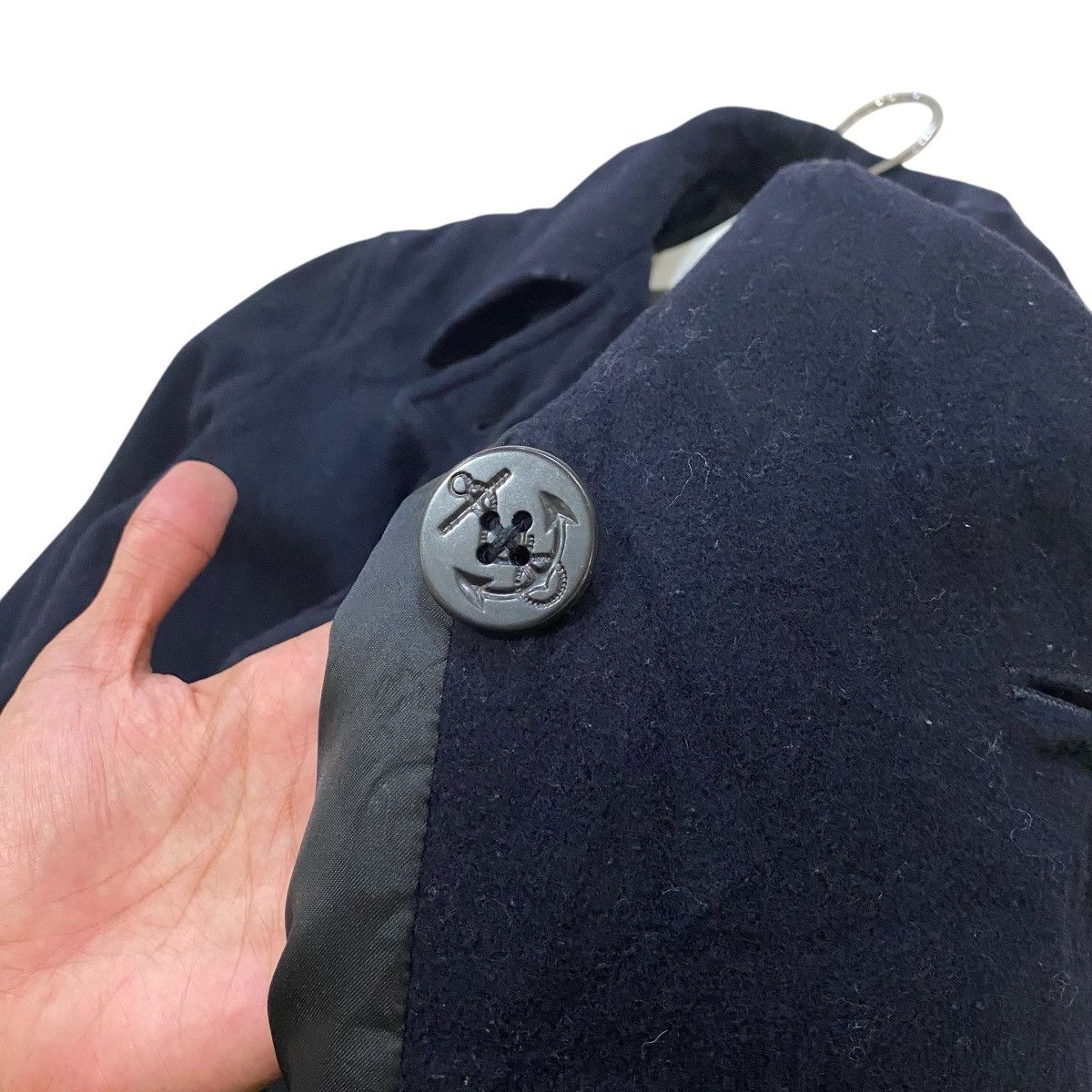 Polo Ralph Lauren ☀️POLO RALPH LAUREN DOUBLE BREASTED WOOL NAVY JACKET Size US S / EU 44-46 / 1 - 8 Thumbnail