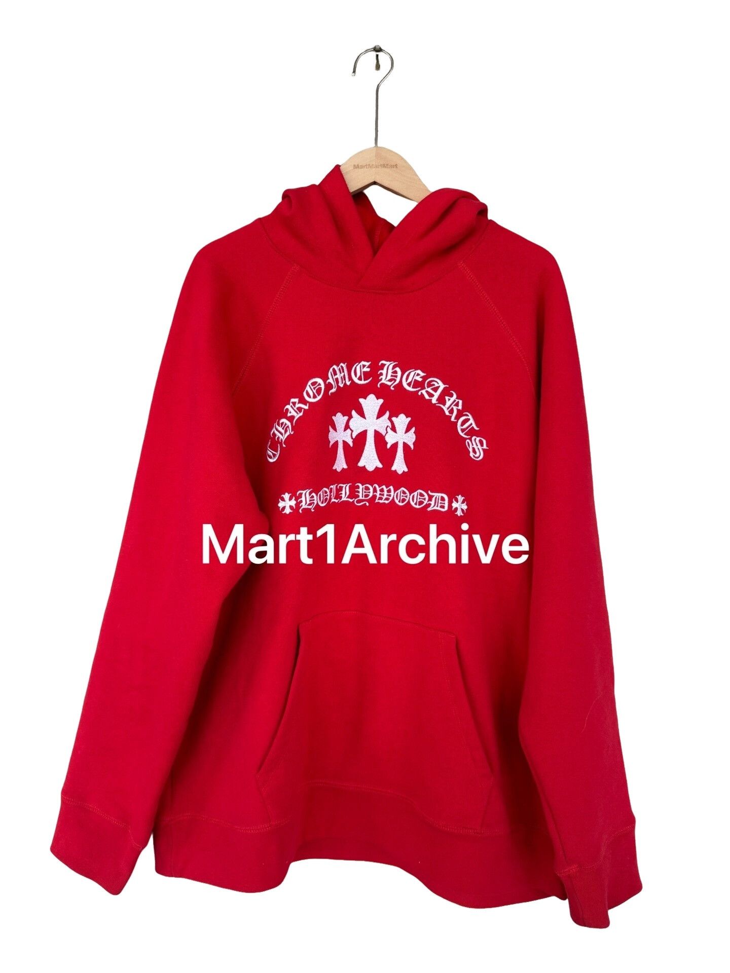 Chrome Hearts Chrome Hearts Red Cross Logo Hoodie Size XXL Size US XXL / EU 58 / 5 - 1 Thumbnail