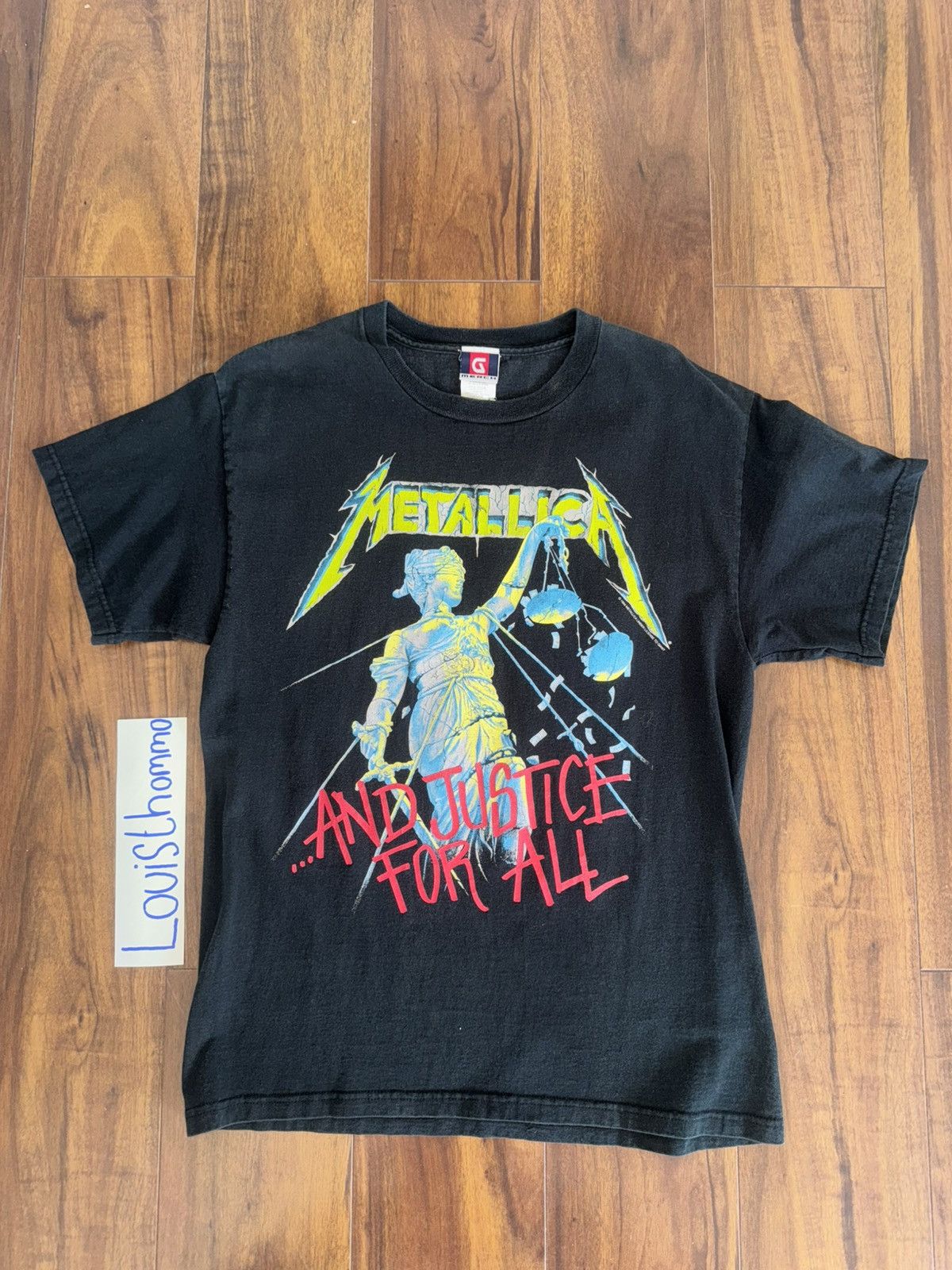 Metallica Metallica “…And Justice For All ” vintage tour tee Size US M / EU 48-50 / 2 - 2 Thumbnail