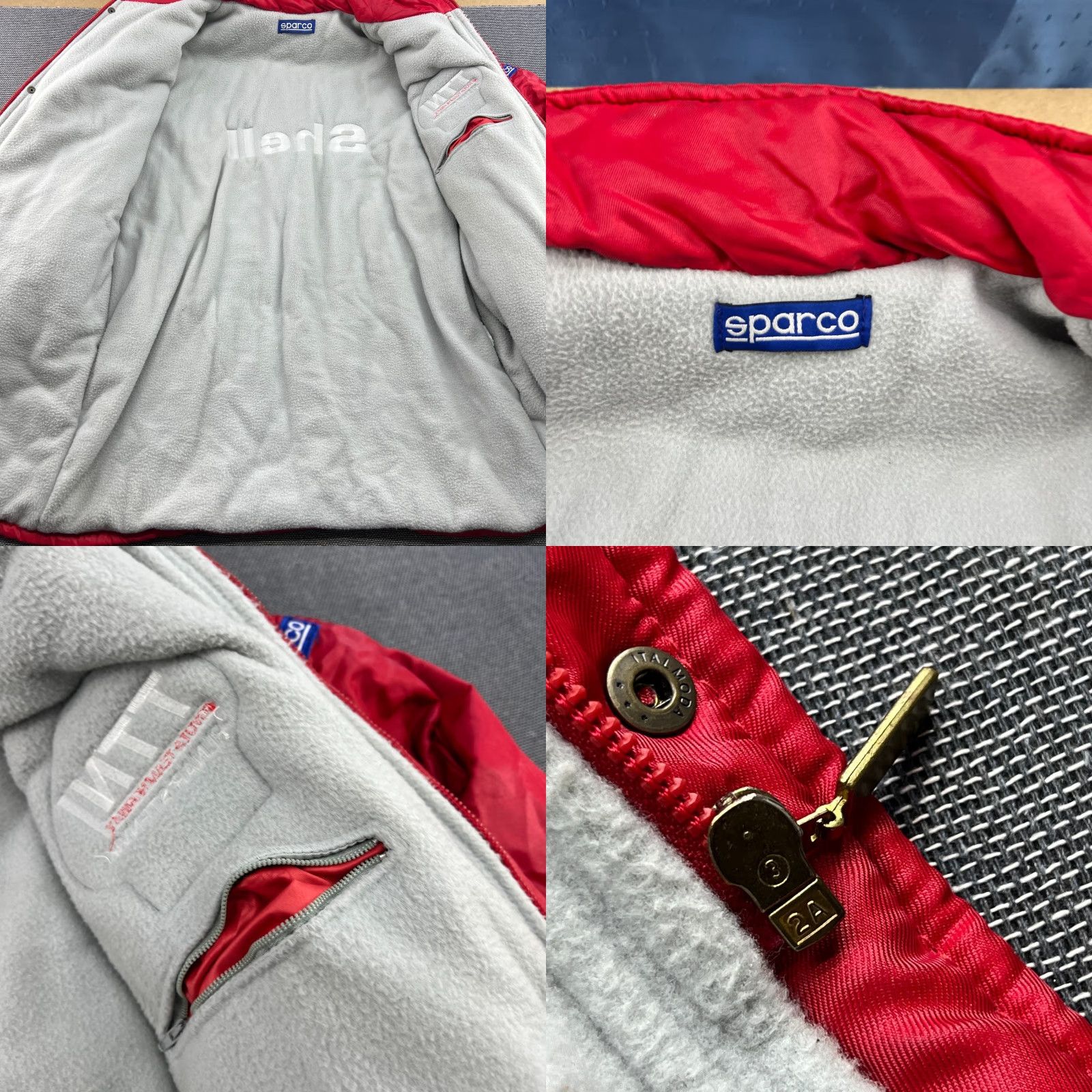 Vintage VINTAGE Sparco Shell Jacket Mens XL Red Nylon Italy Racing 90s Formula 1 Puffer Jacket Full Zip Size US XL / EU 56 / 4 - 8 Thumbnail