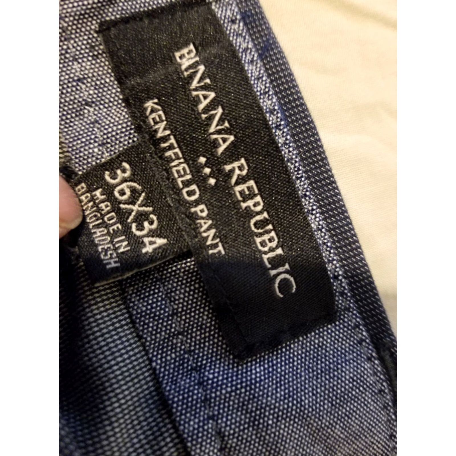 Banana Republic Banana Republic Dress Pants Men 36x34 Blue Slacks Chino Trouser Cotton 38x32 Regular Size Type Pants Size US 36 / EU 52 - 5 Thumbnail