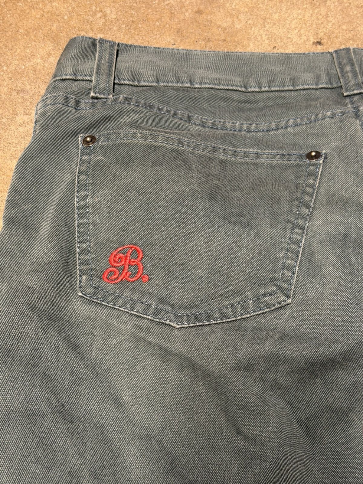 Balenciaga Balenciaga B Logo Slim Fit Twill Pants Green Size 50 (34) Size US 32 / EU 48 - 5 Thumbnail
