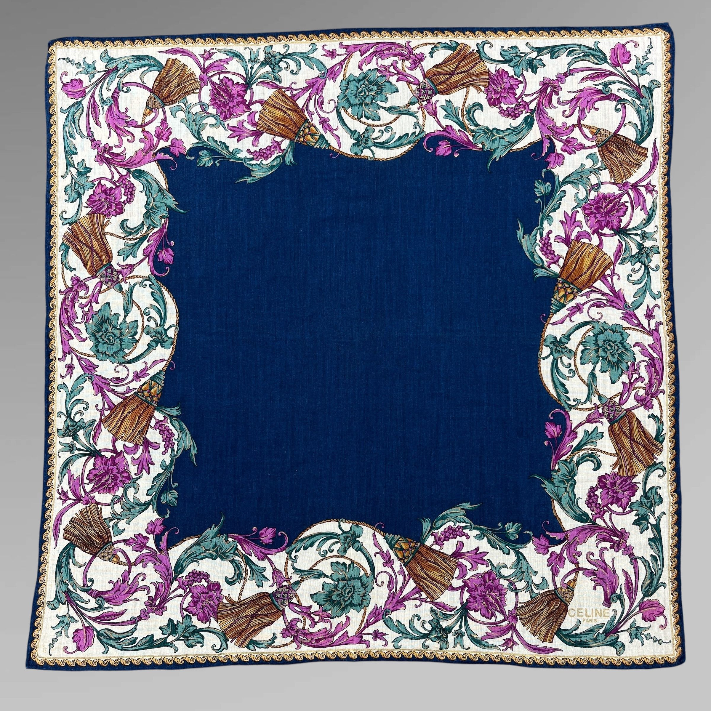 Celine Vintage Celine Handkerchief / Bandana / Neckerchief B410 Size ONE SIZE - 2 Thumbnail