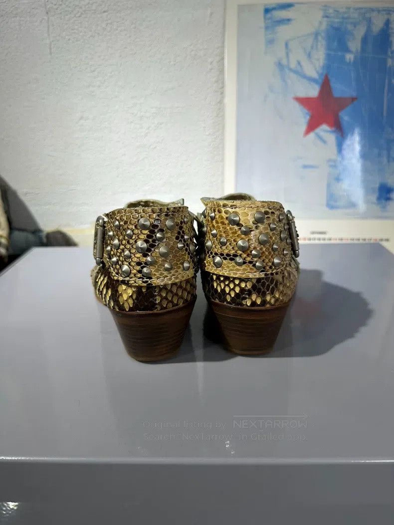 Junya Watanabe Junya Watanabe size M Snake Pattern Studded Pointed Toe Bo Size US 5 / EU 37 - 5 Thumbnail
