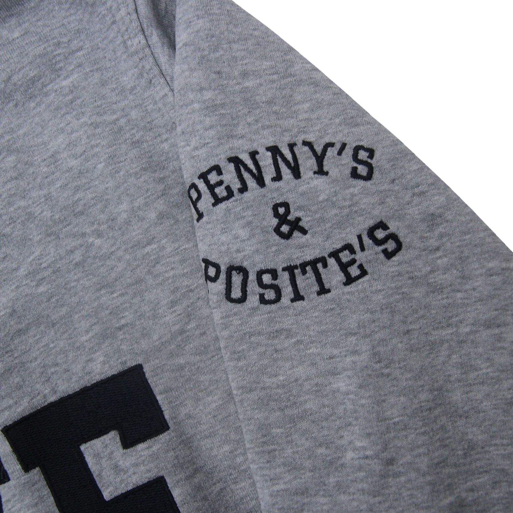 VINTAGE Nike Penny Hardway Penny's and Posite's Five Sweatshirt Shirt Mens Small Gray Pullover 1 cent logo