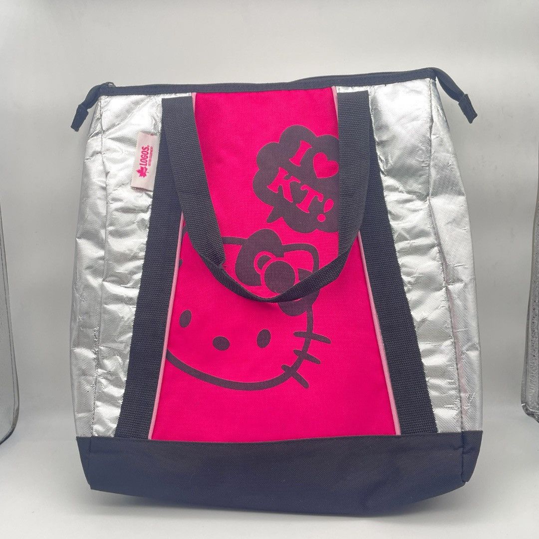 Japanese Brand Logos x Hello Kitty Silver and Pink Tote Bag Size ONE SIZE - 1 Thumbnail