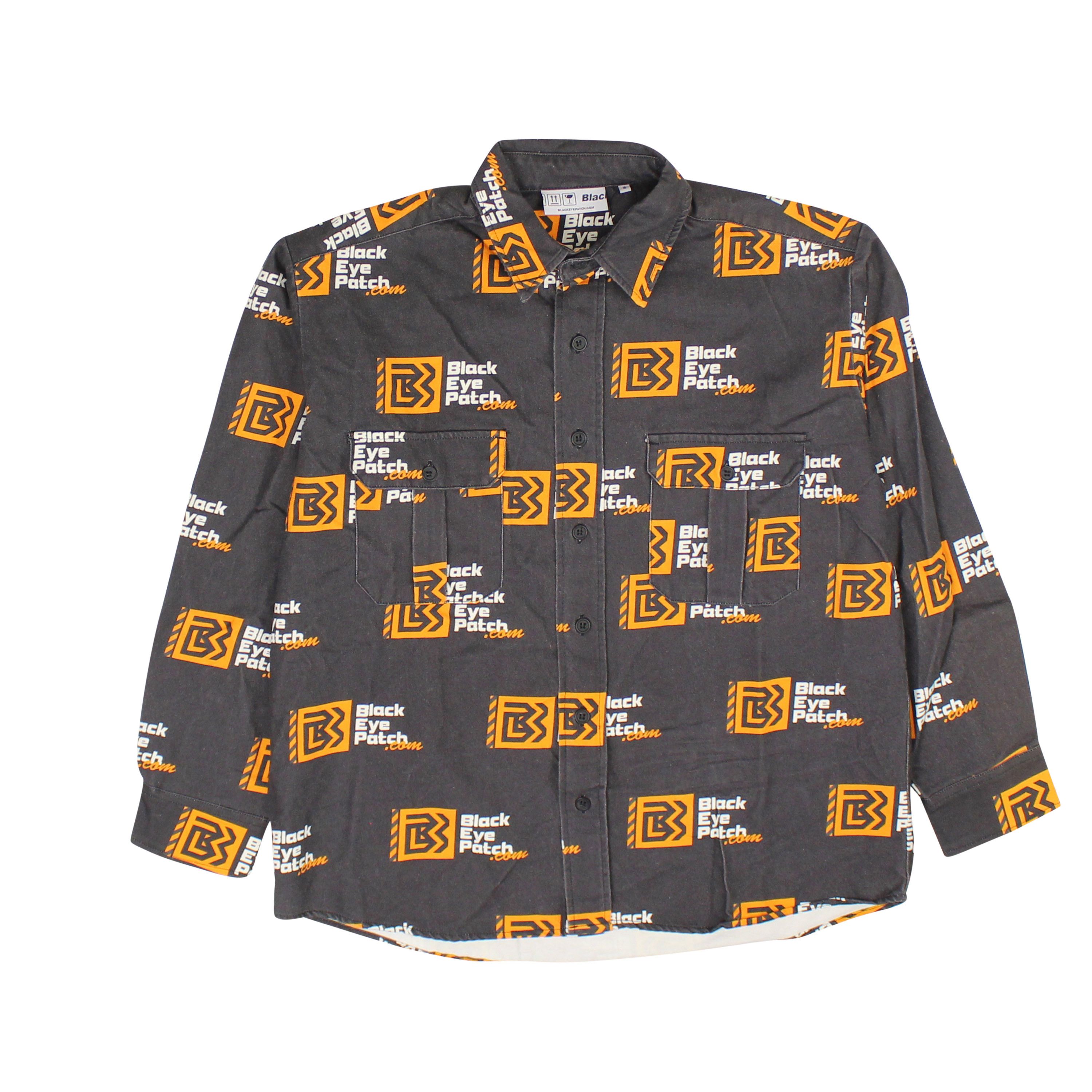 image of Black Eye Patch Black Dotcom L/s Shirt Size M, Men's