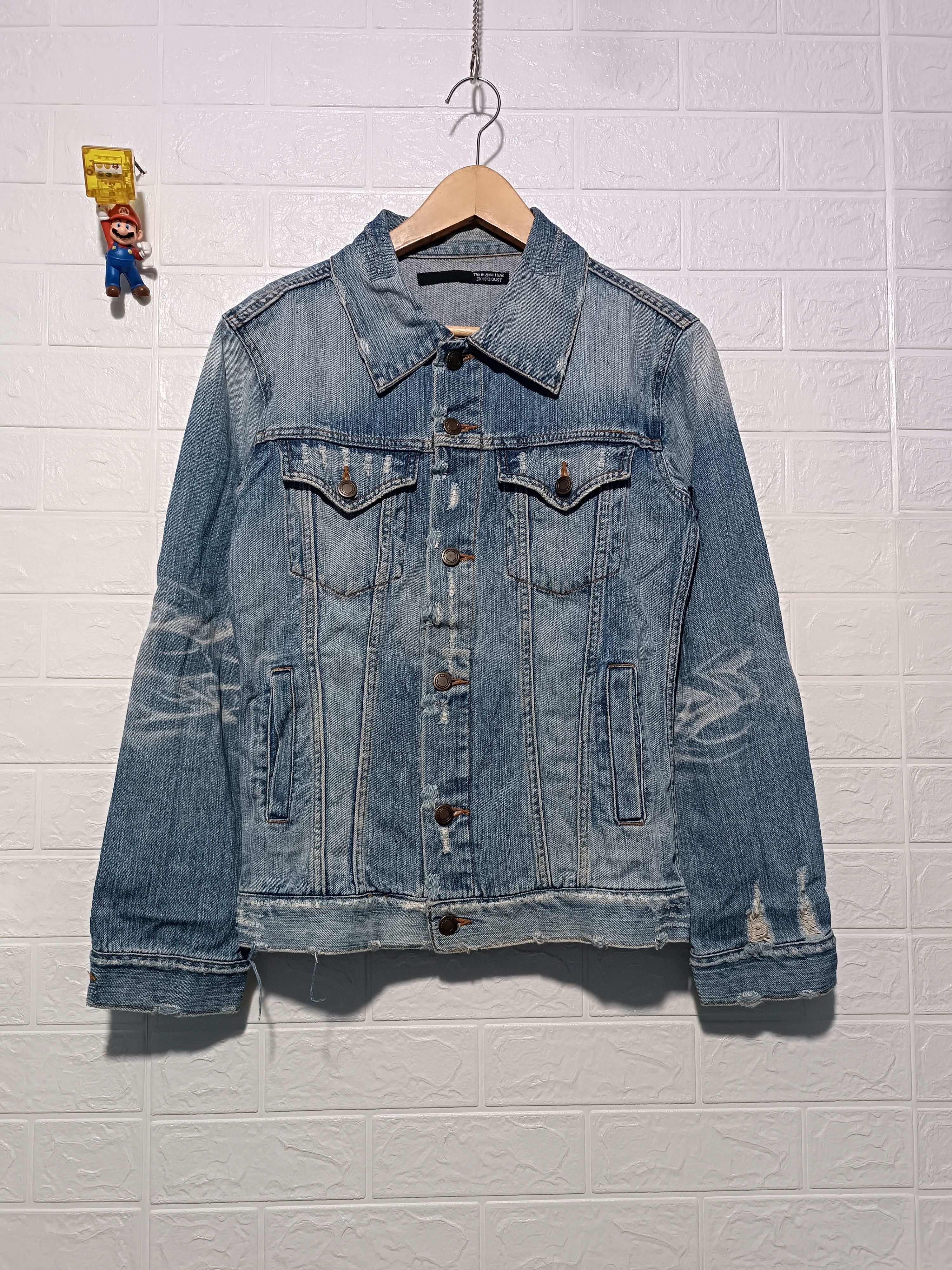 Japanese Ripped Denim Jacket If Six Was Nine Style