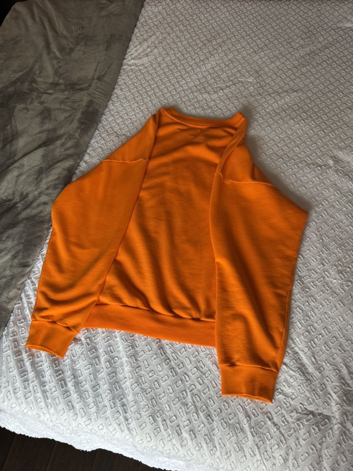 Gosha Rubchinskiy Gosha Reflective Logo Orange Crewneck Sweatshirt Size US XL / EU 56 / 4 - 7 Thumbnail