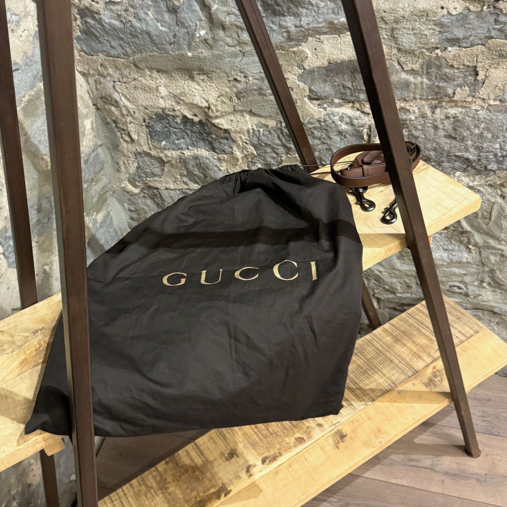 Gucci Gucci Customized Brown Leather Bamboo Handle 2 Way Tote Size ONE SIZE - 17 Thumbnail
