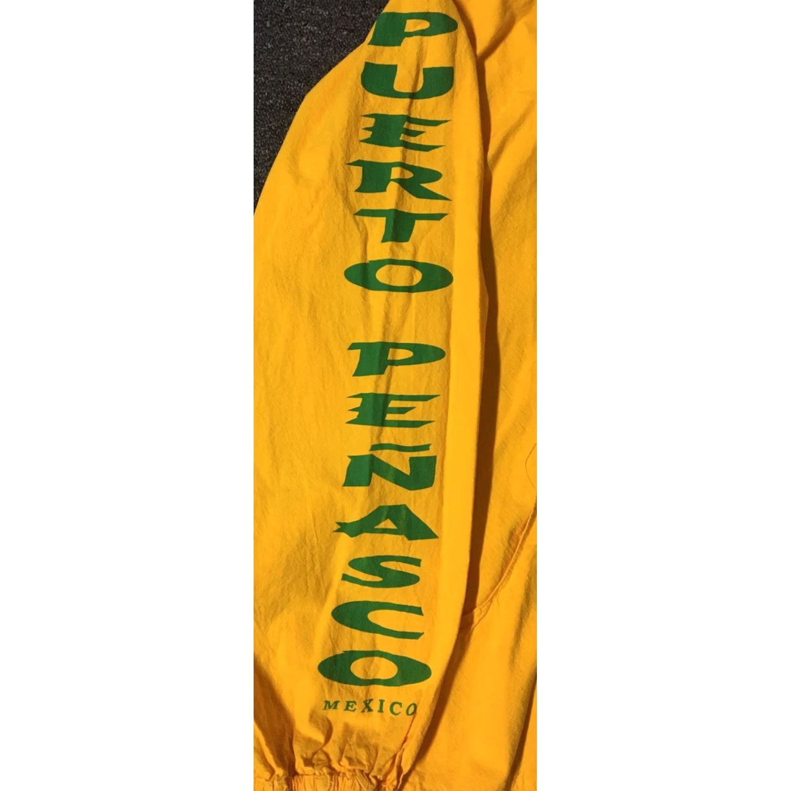 Nautica VINTAGE Iguana Jacket Surf Hoodie Lizard XL Yellow Men Retro 90s Grunge Nautical Beach USA Puerto Penasco Mexico Size US XL / EU 56 / 4 - 5 Thumbnail