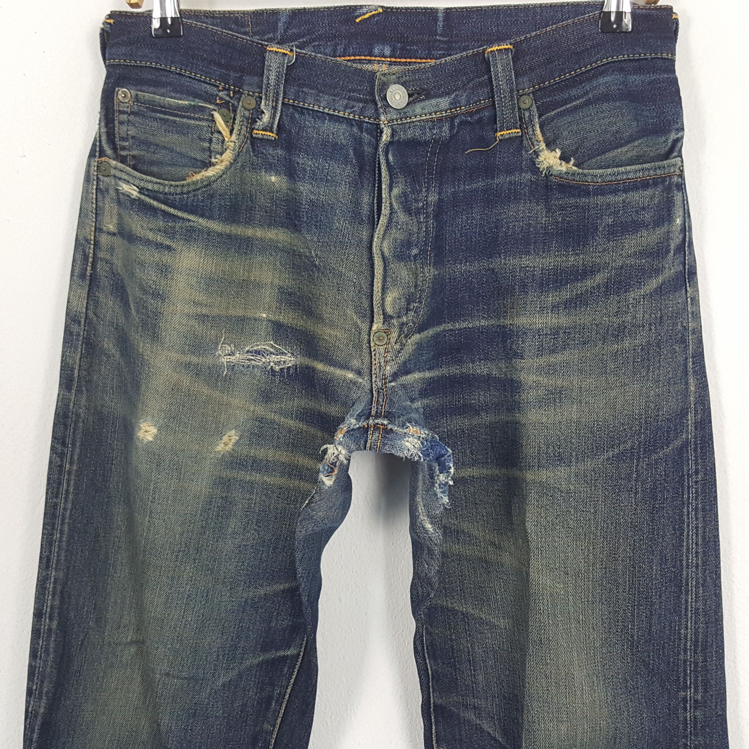 Evisu × Japanese Brand × Vintage Vintage Evisu Yamane Selvedge Custom Diacock Denim Jeans Size US 29 - 5 Thumbnail