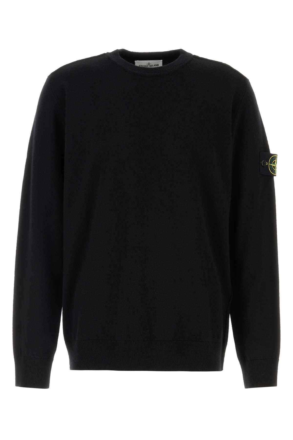 Stone Island Black Wool Sweater Size US XL / EU 56 / 4 - 1 Thumbnail