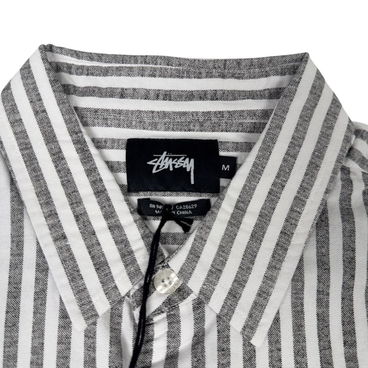 Stussy Stussy Button Down Short Sleeve Pin Up Girl Striped Shirt Size US M / EU 48-50 / 2 - 3 Thumbnail