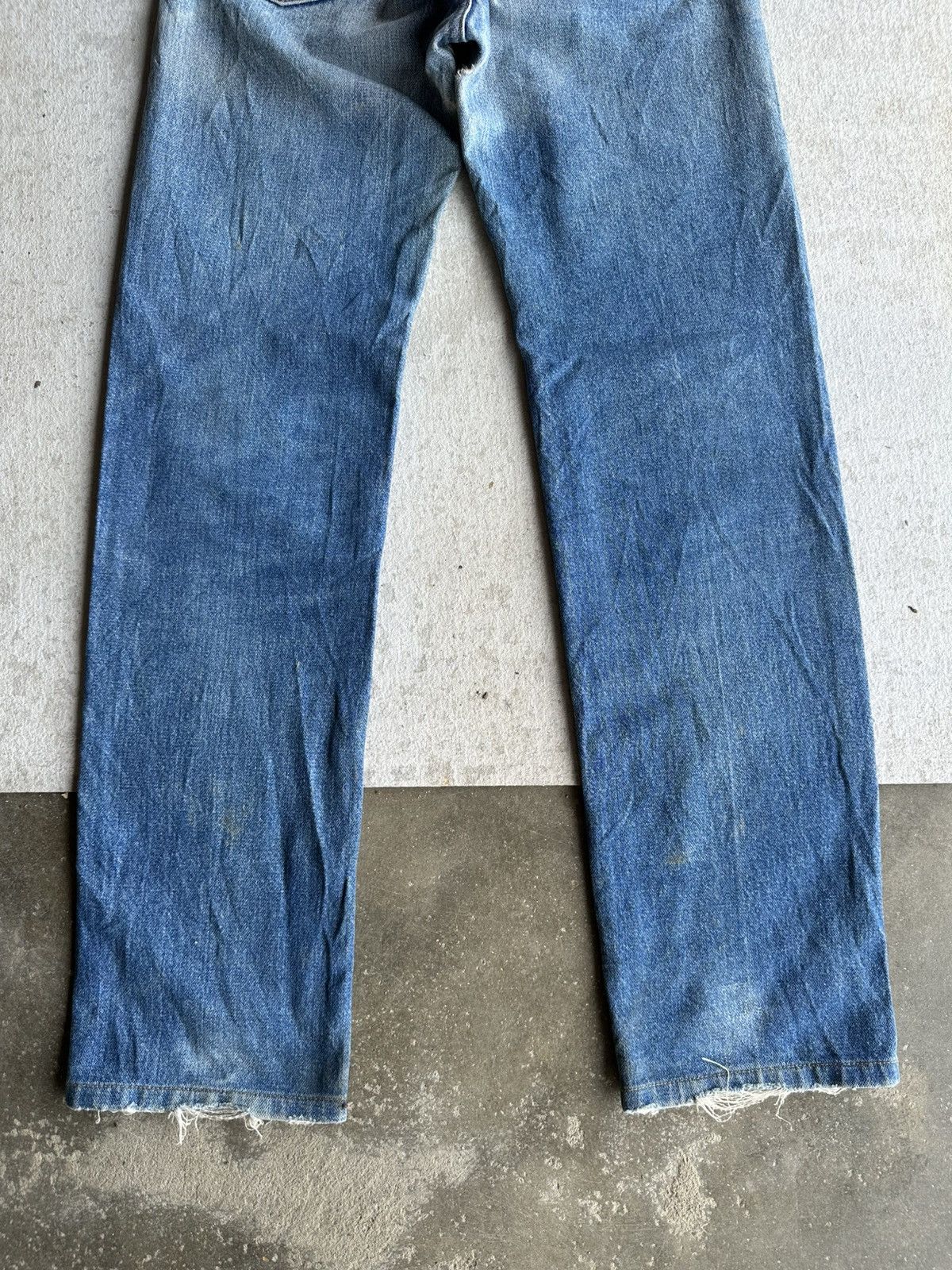 TAION Vintage WRANGLER Jeans Mudwash Talon Distressed Denim Pants Size US 28 / EU 44 - 13 Thumbnail