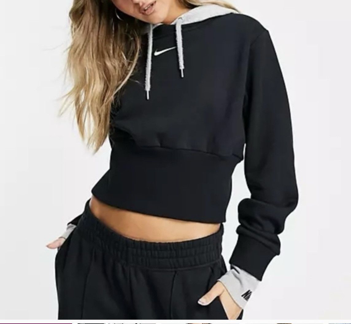 Nike NIKE Icon Clash Cropped Fleece Hoodie Black L Size L / US 10 / IT 46 - 8 Thumbnail
