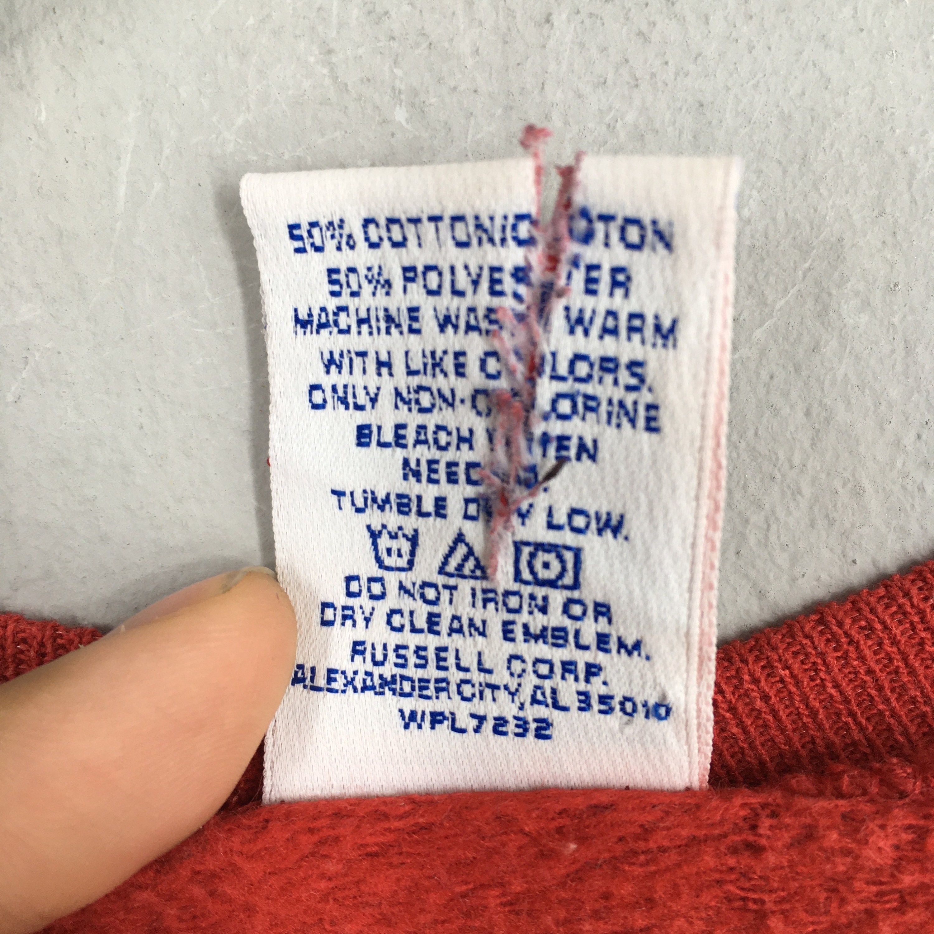 Russell Athletic Vintage 90s Russell Athletic Red Plain Sweatshirt Medium Size US M / EU 48-50 / 2 - 6 Thumbnail
